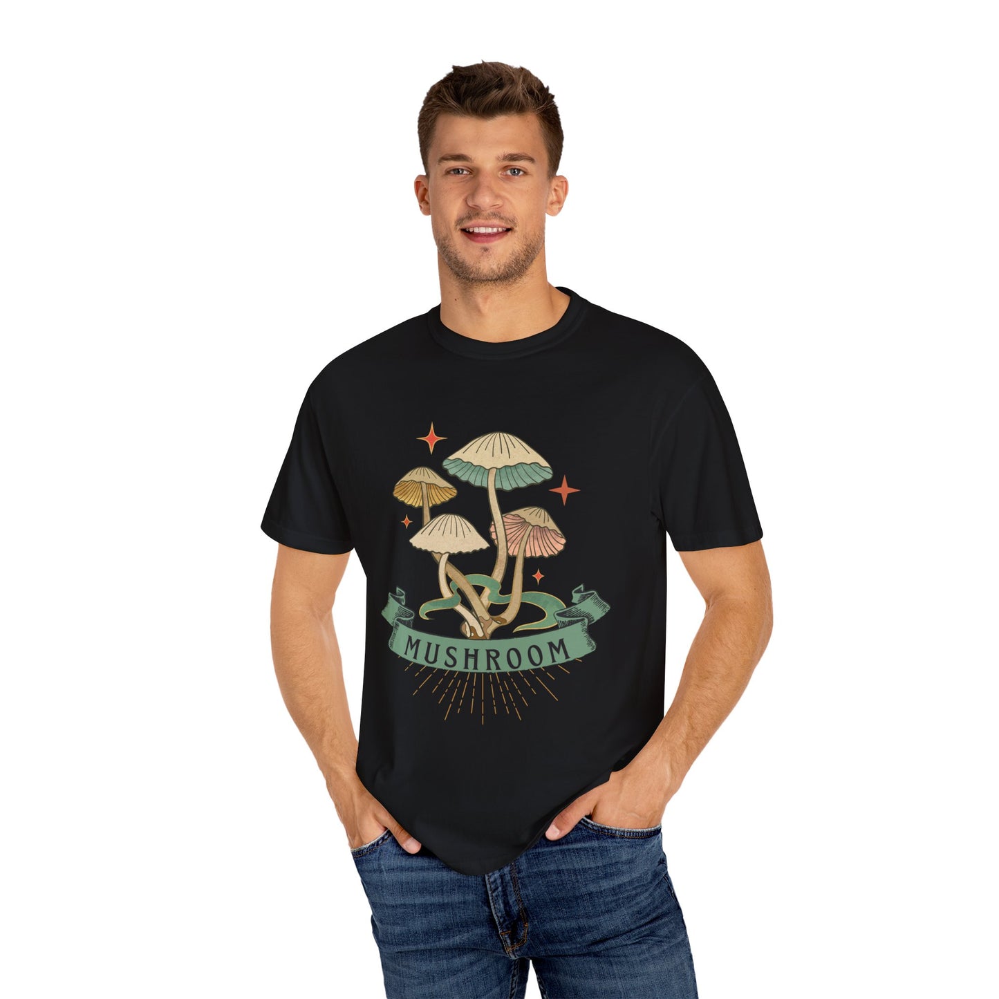Mushroom Magic T-Shirt, Nature Lover Gift, Unisex Tee, Eco-Friendly Clothing, Summer Style, Festival Outfit