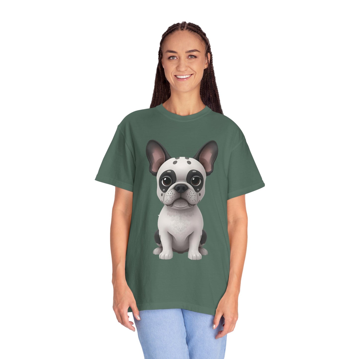 Cute 3D Design French Bulldog Unisex T-shirt, Animal Lover Gift