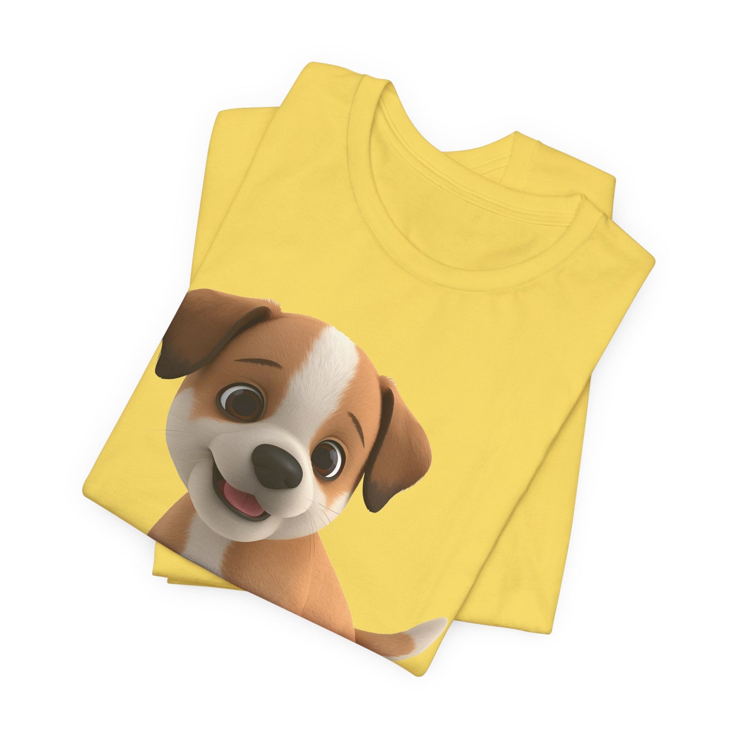 Cute Dog 3D Graphic Tee, Fun Animal Shirt, Dog Lover Gift, Playful Fashion Statement