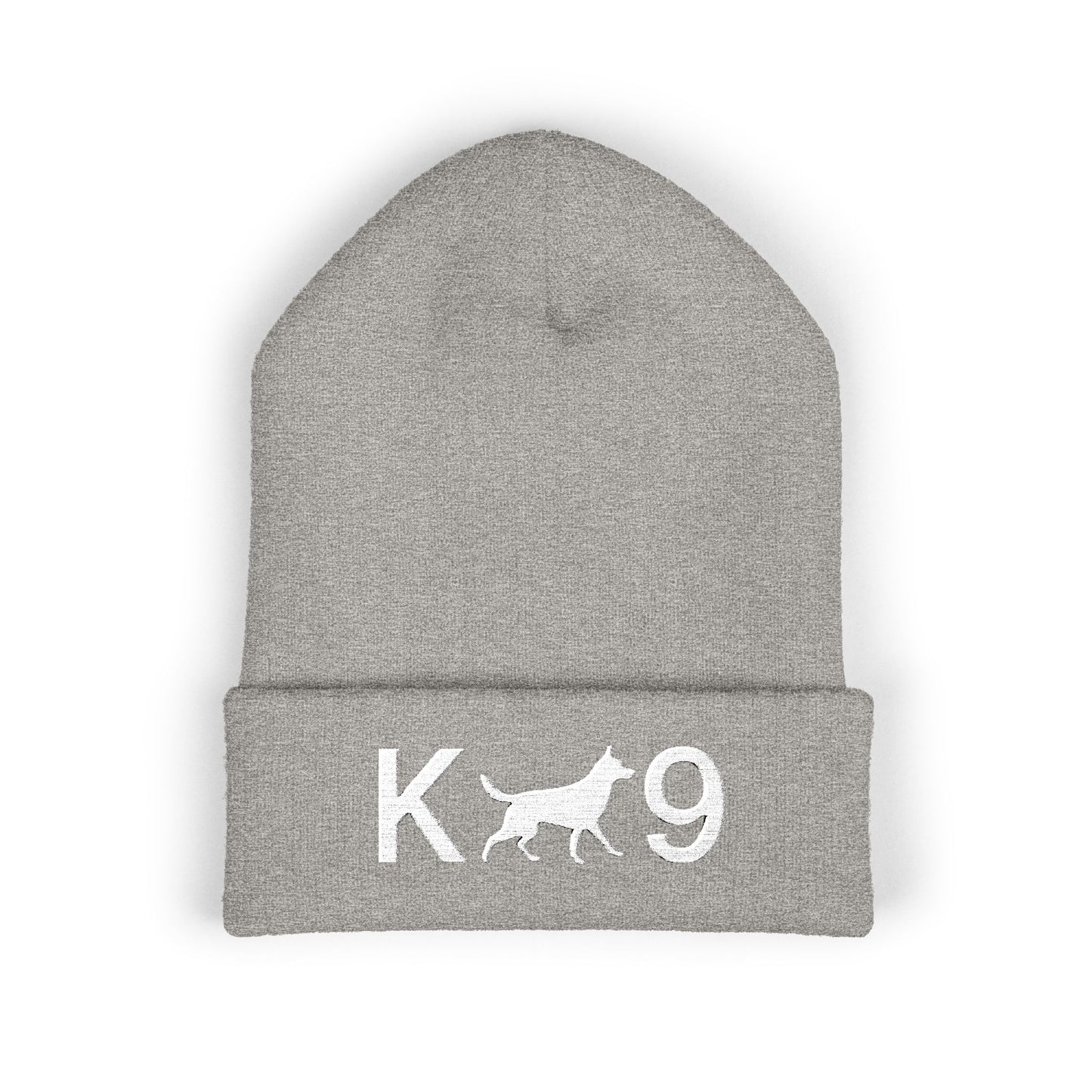 Embroidered K9 Classic Cuffed Beanie - German Shepherd Design | Dog Lover Gift