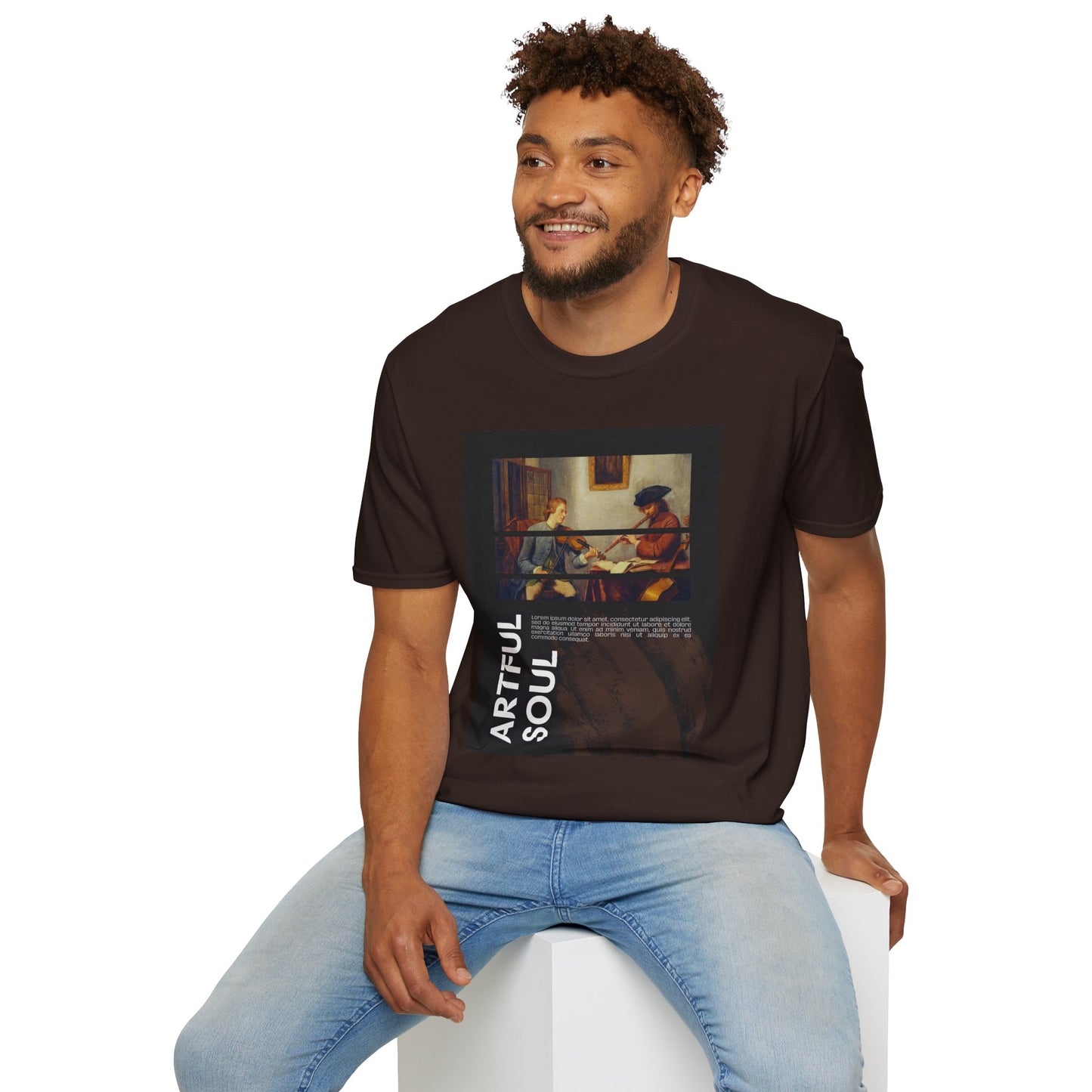 Artful Soul Unisex Softstyle T-Shirt, Artistic Tee, Gift for Art Lovers, Casual Wear, Creative Fashion, Art Enthusiast Shirt