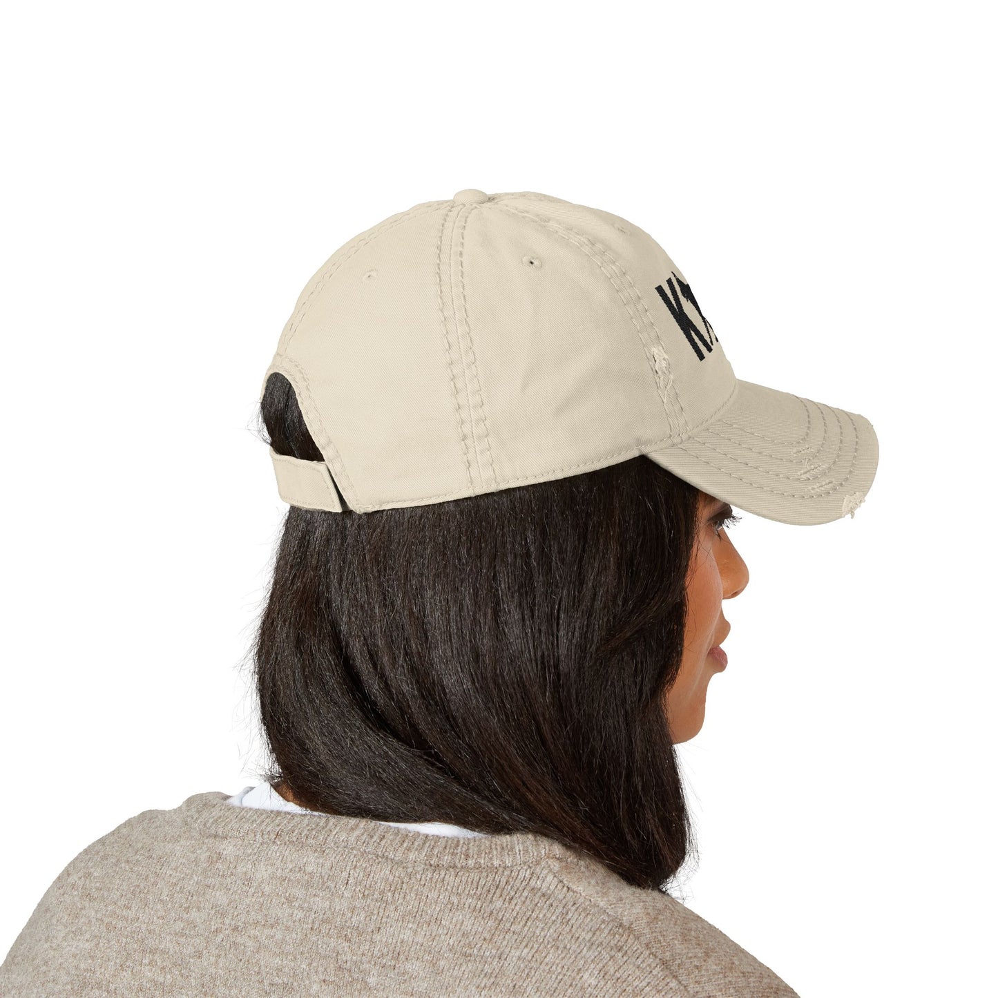 Embroidered K9 Distressed Dad Hat, Vintage Baseball Cap, Casual Summer Accessory
