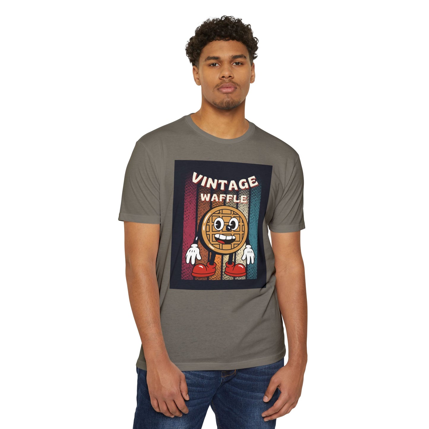 Vintage Waffle Unisex T-Shirt, Fun Retro Tee, Foodie Apparel, Perfect Gift for Breakfast Lovers, Casual Everyday Wear, Unique Graphic Shirt