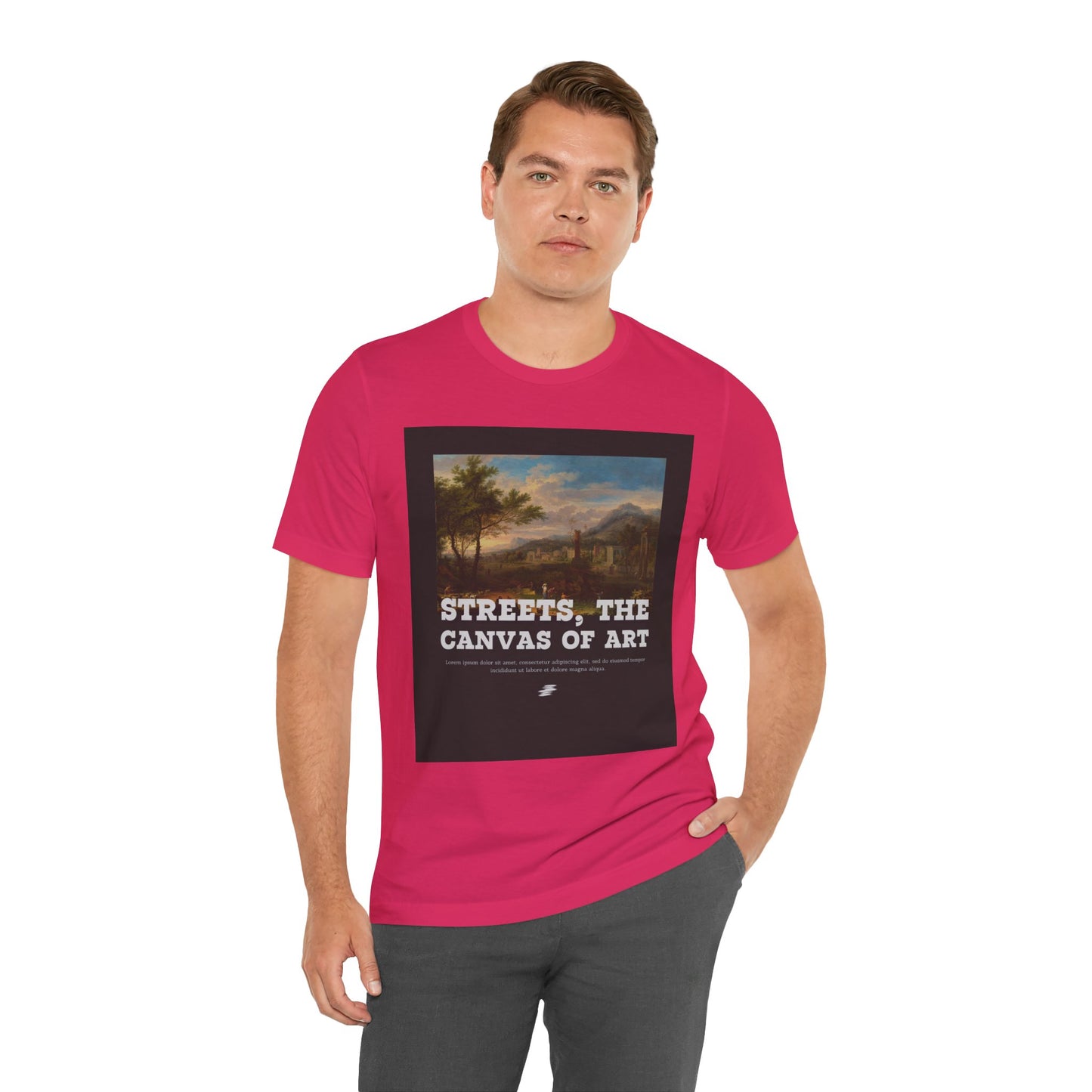 Artistic Graphic Tee - Streets, the Canvas of Art | Unisex Short Sleeve Shirt, Gift for Artists, Art Lovers, Casual Wear, Unique Gifts