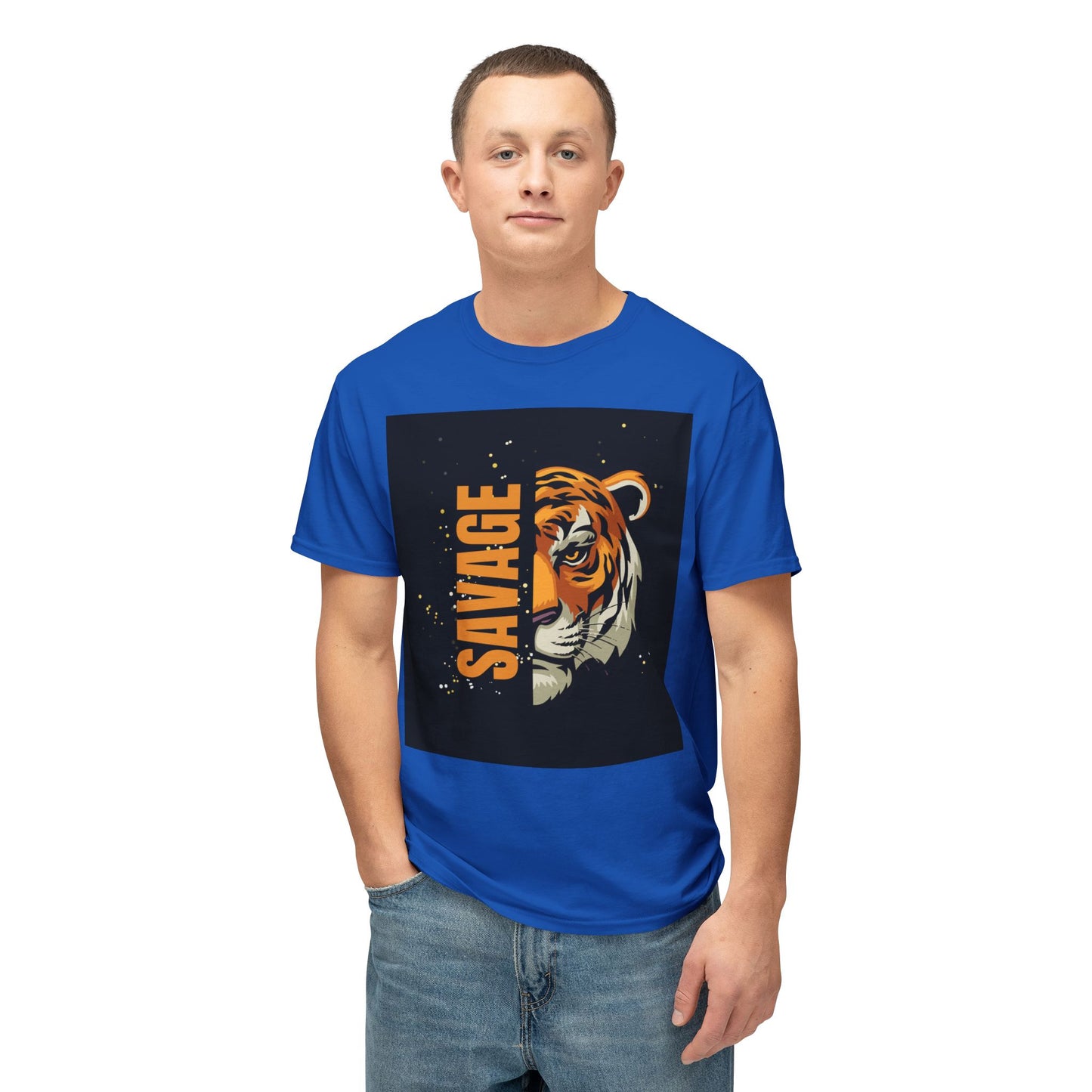 Savage Tiger Unisex T-Shirt, Graphic Tee, Animal Lover Shirt, Trendy Fashion, Gift for Him/Her, Wild Style Clothing