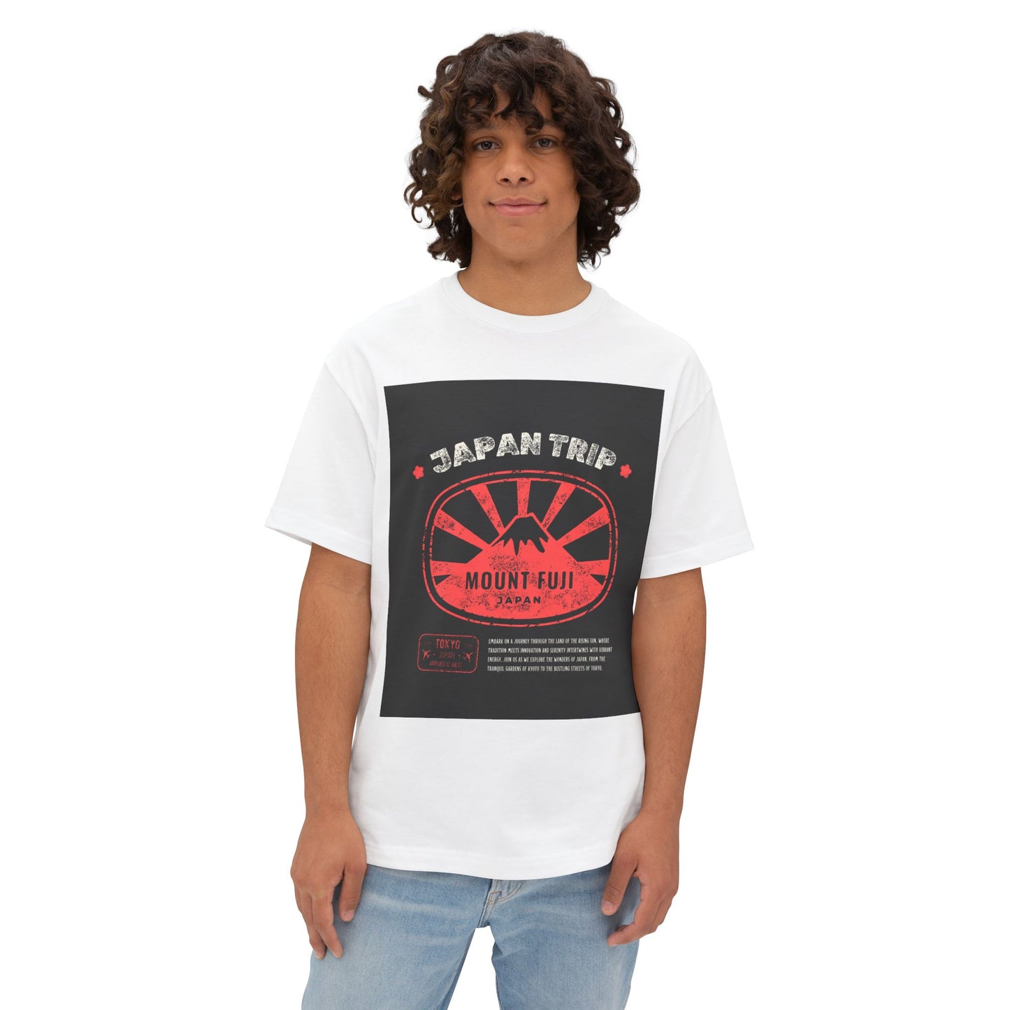 Japan Trip Oversized Tee, Travel Shirt, Unisex Graphic Tee, Mount Fuji Apparel, Casual Summer Top, Vacation Wear, Gift for Travelers