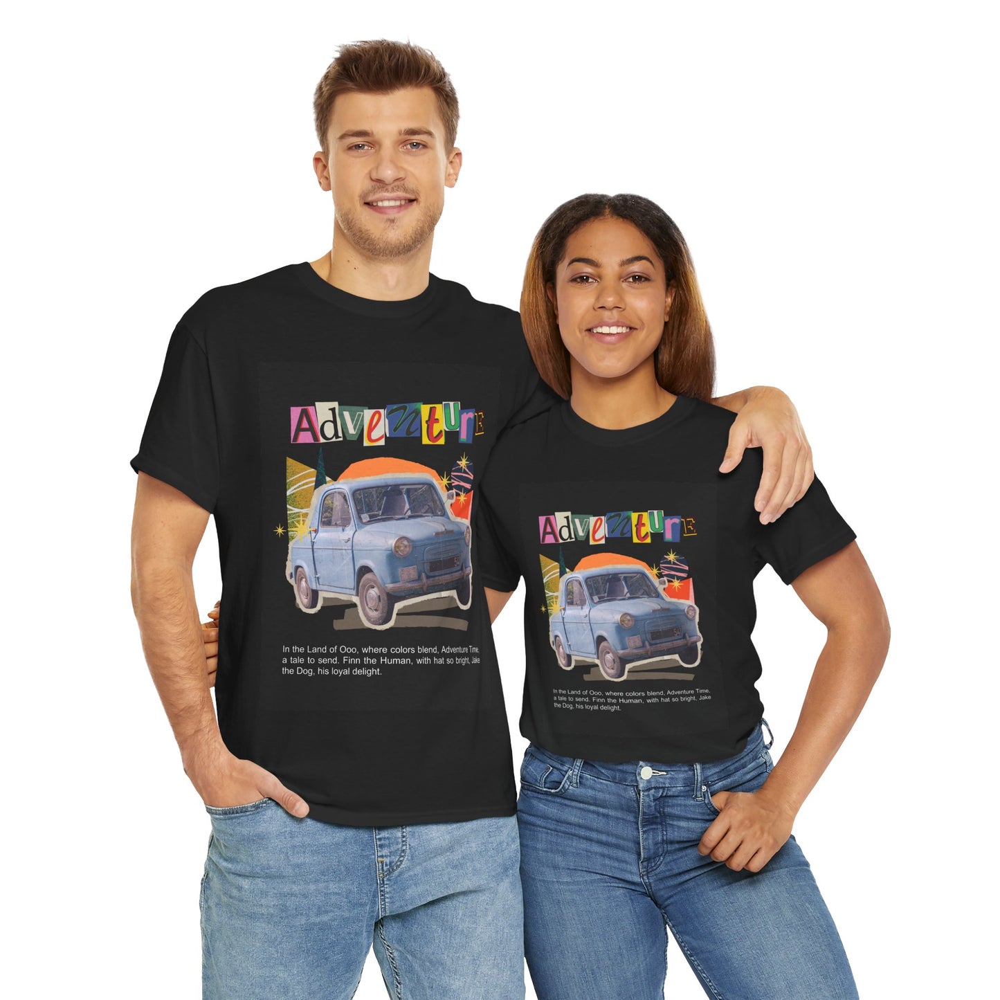 Adventure-Themed Unisex Cotton Tee, Retro Car Graphic Tee, Travel T-Shirt, Gift for Adventurers, Vintage Exploration Top