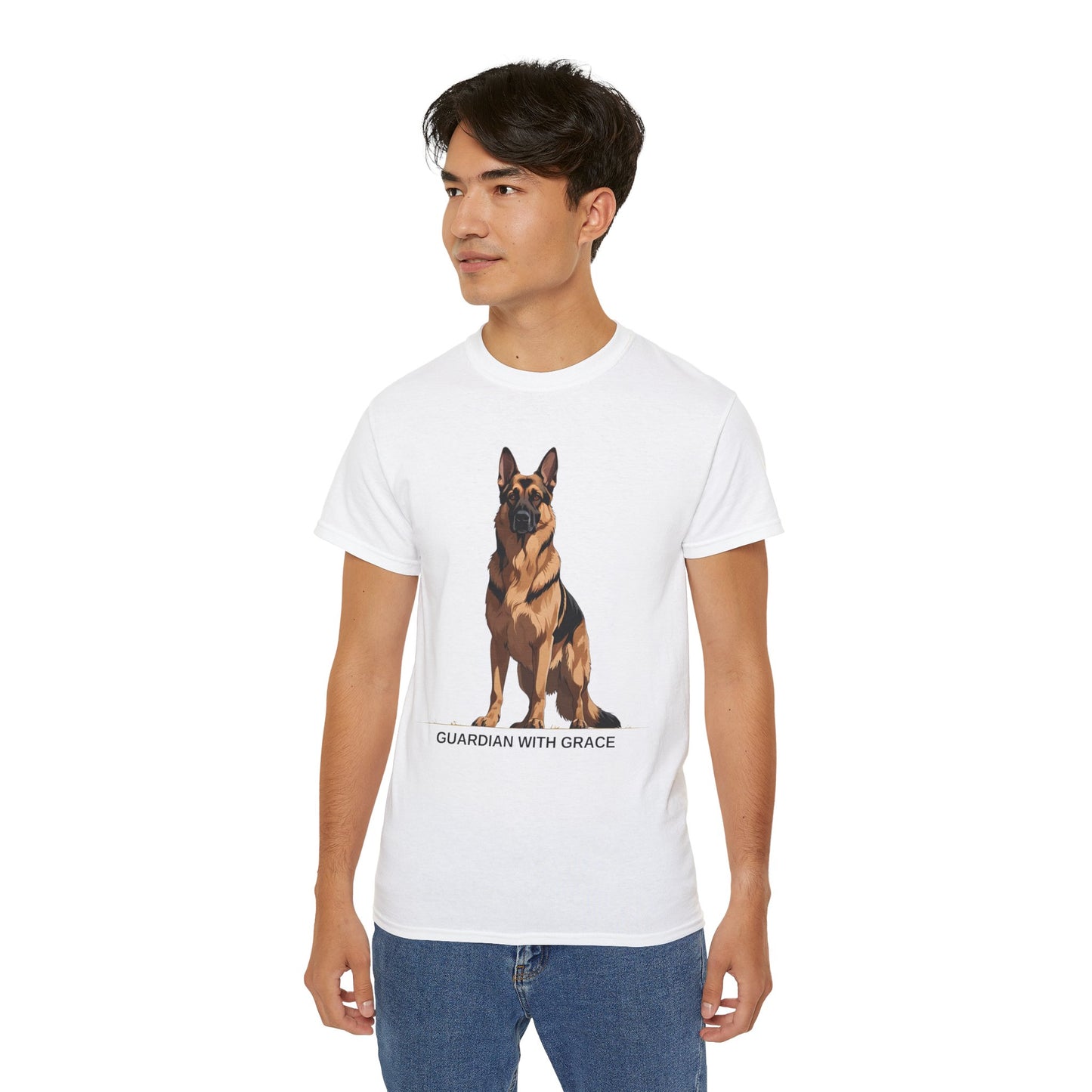 German Shepherd Guardian Tee - Unisex Ultra Cotton Shirt, Dog Lover Gift, Animal Spirit Apparel, Pet Memorial, Birthday Tee, Casual Wear