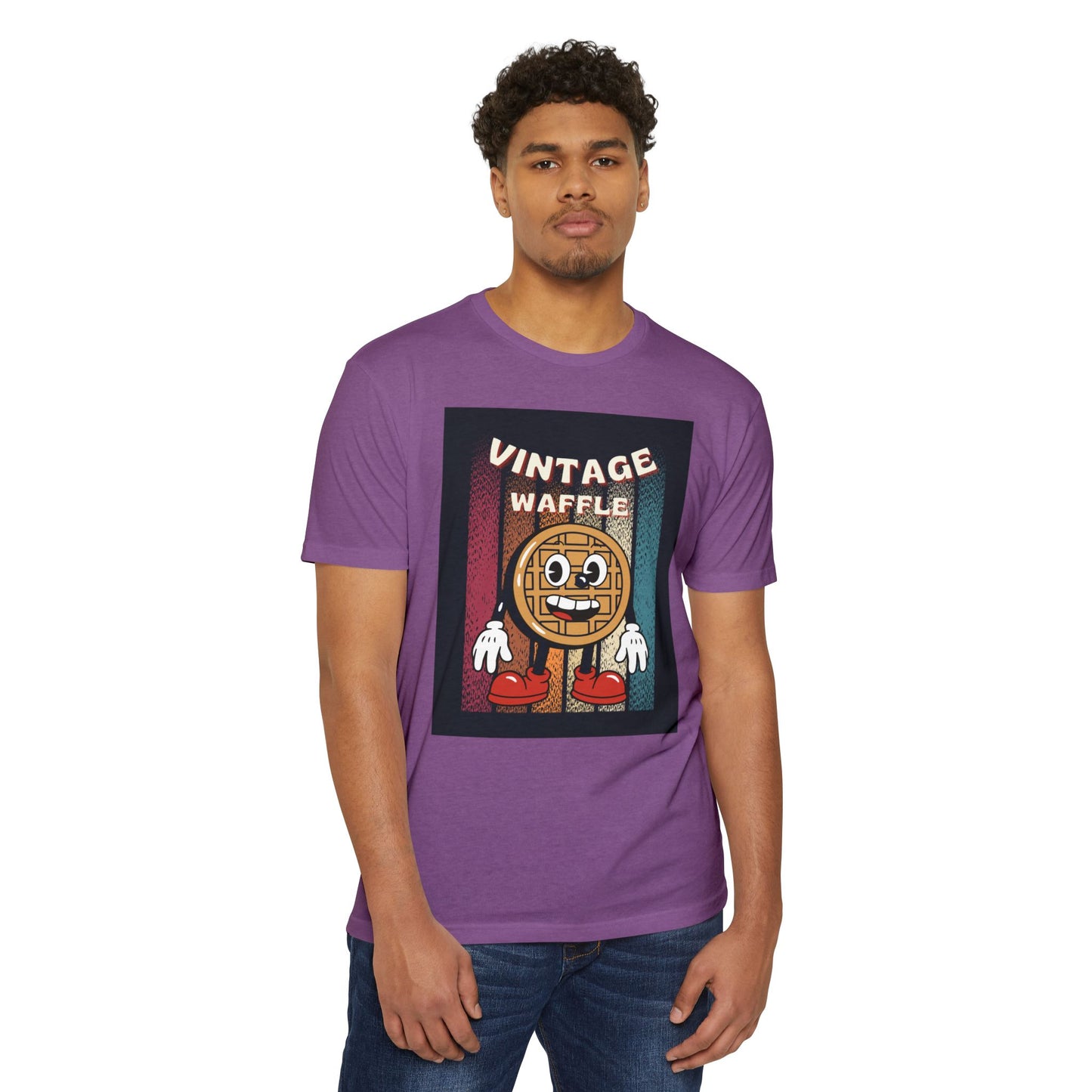 Vintage Waffle Unisex T-Shirt, Fun Retro Tee, Foodie Apparel, Perfect Gift for Breakfast Lovers, Casual Everyday Wear, Unique Graphic Shirt