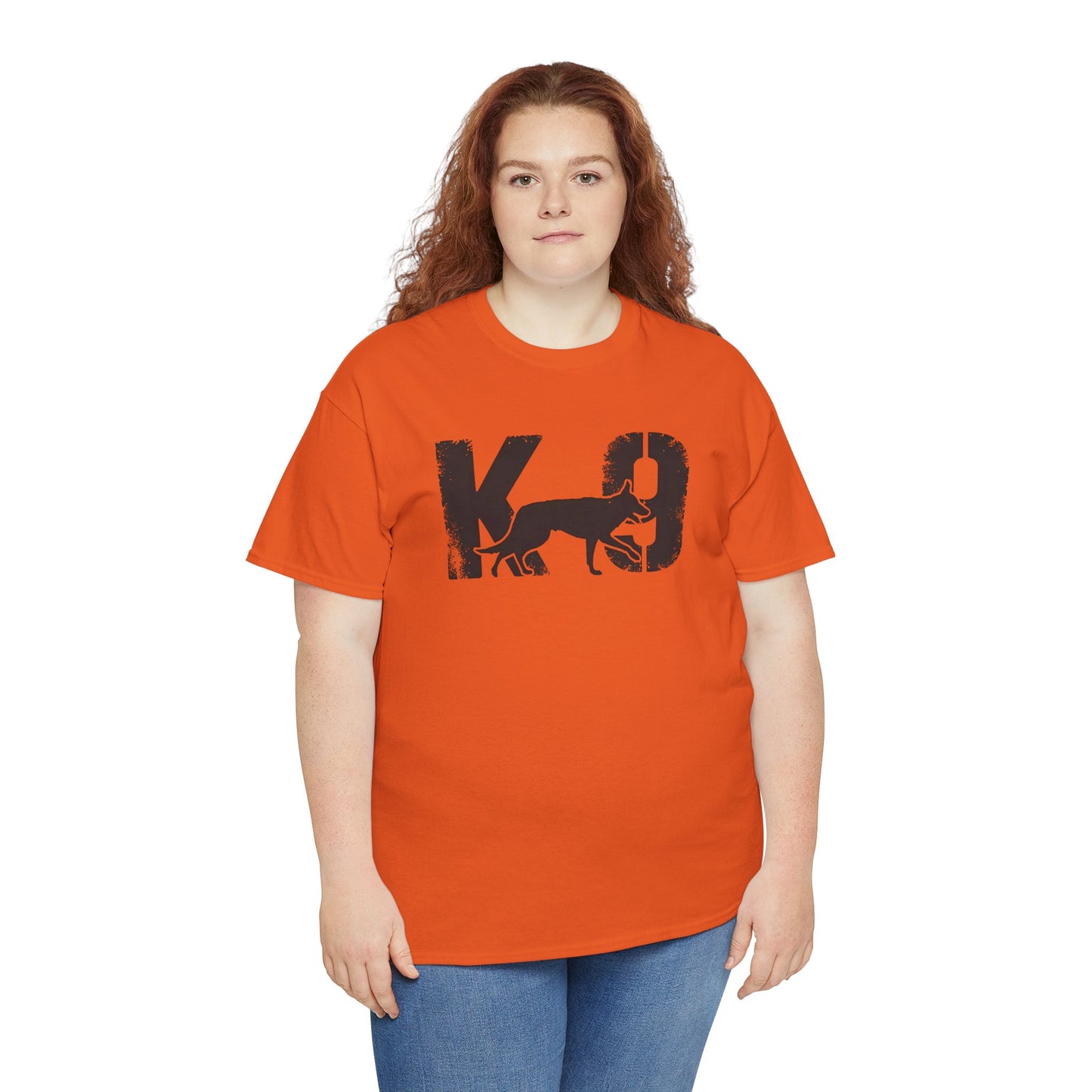 K-9 Dog Lover's Unisex Heavy Cotton Tee | T-Shirt for K-9 Handler | Dog Between K and 9 Design