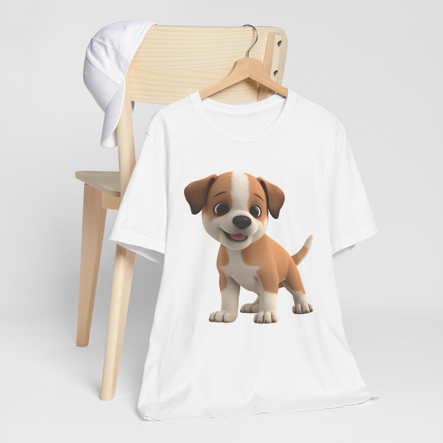 Cute Dog 3D Graphic Tee, Fun Animal Shirt, Dog Lover Gift, Playful Fashion Statement