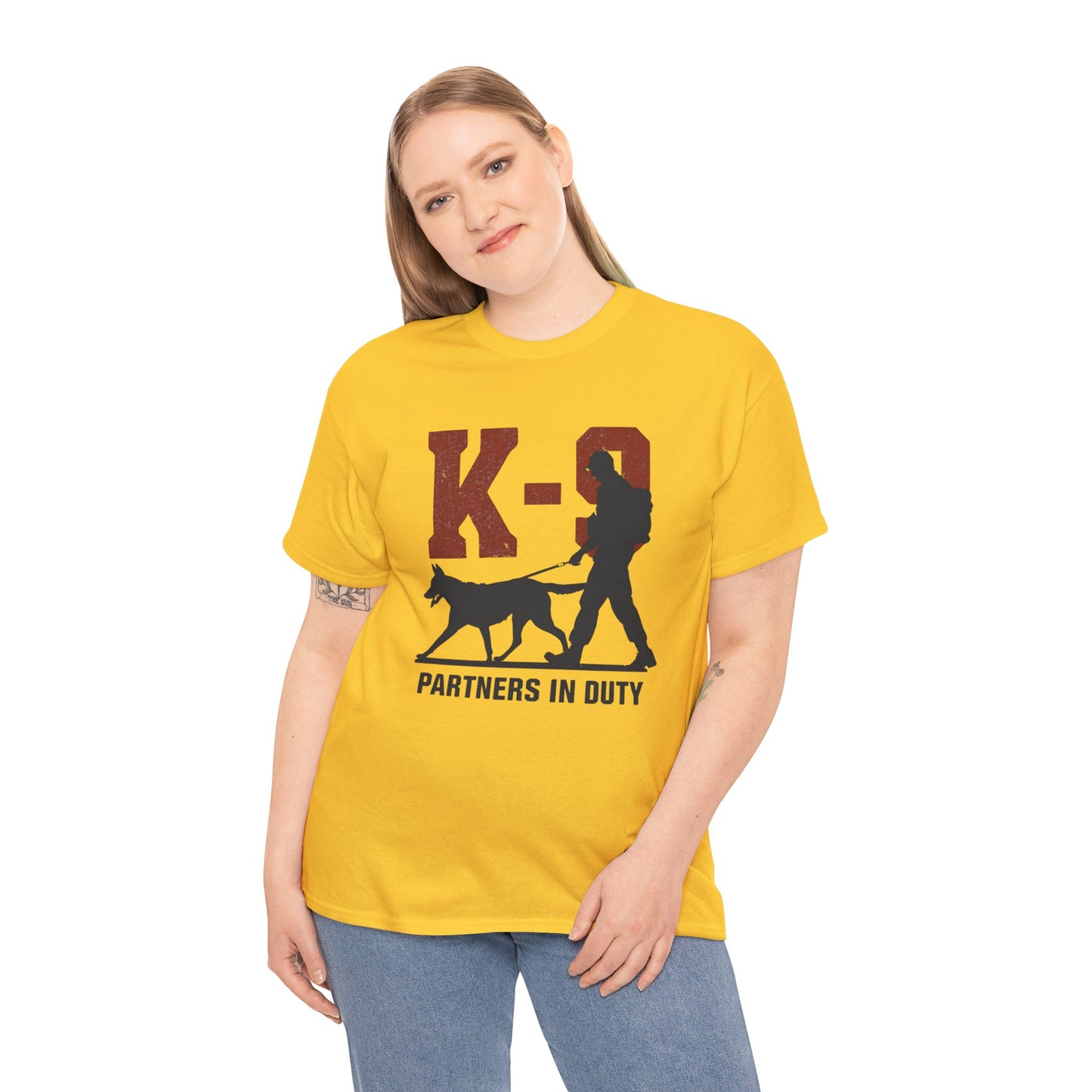 K-9 Partners in Duty Tee, Dog Handler T-Shirt, Dog Lover Tee, Police Dog Apparel, Dog Owner T-Shirt