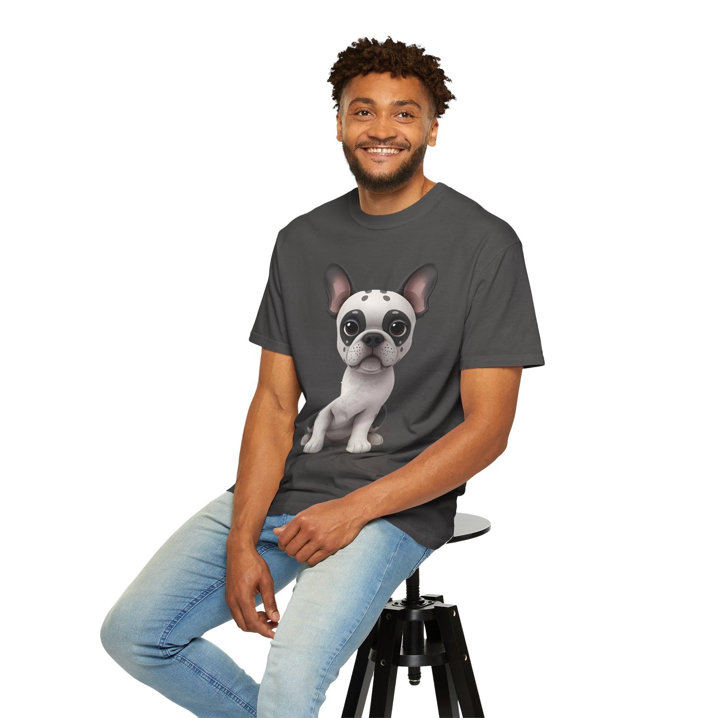 Cute 3D Design French Bulldog Unisex T-shirt, Animal Lover Gift