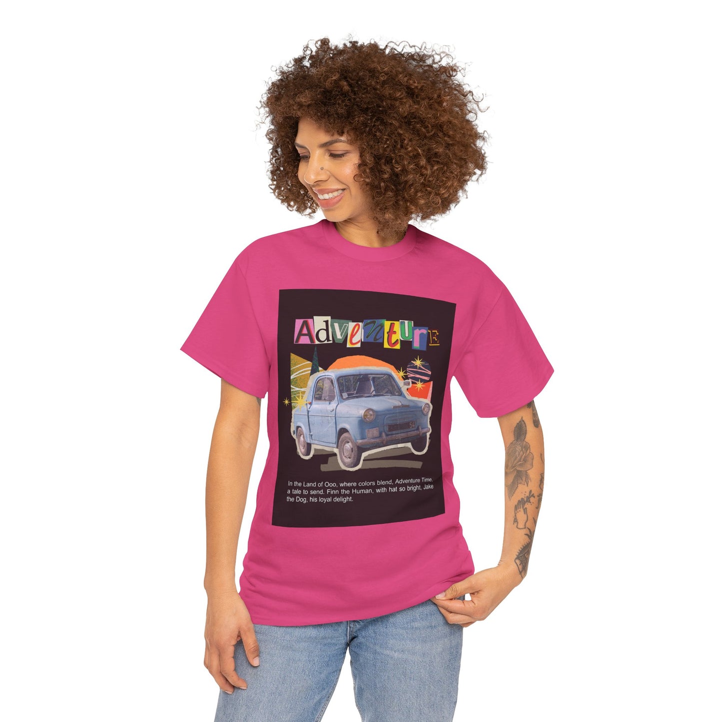 Adventure-Themed Unisex Cotton Tee, Retro Car Graphic Tee, Travel T-Shirt, Gift for Adventurers, Vintage Exploration Top