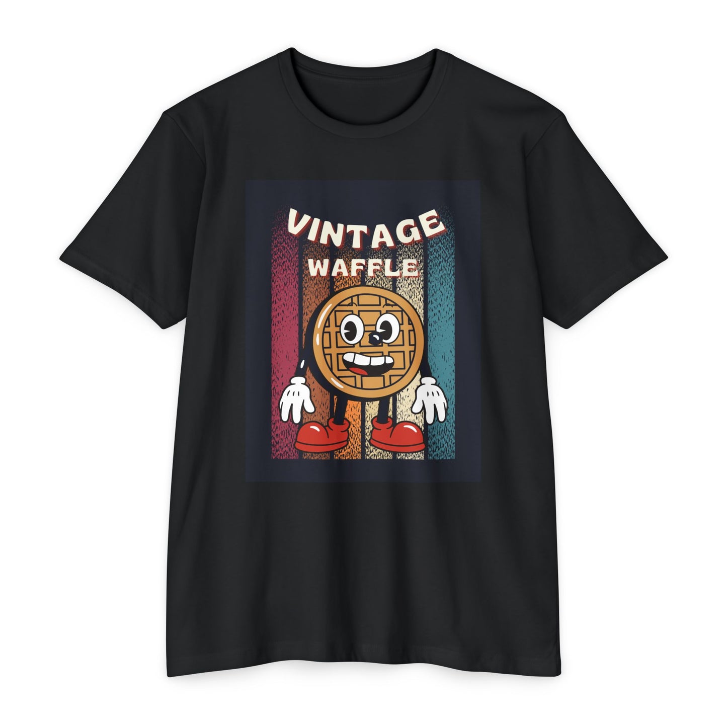 Vintage Waffle Unisex T-Shirt, Fun Retro Tee, Foodie Apparel, Perfect Gift for Breakfast Lovers, Casual Everyday Wear, Unique Graphic Shirt