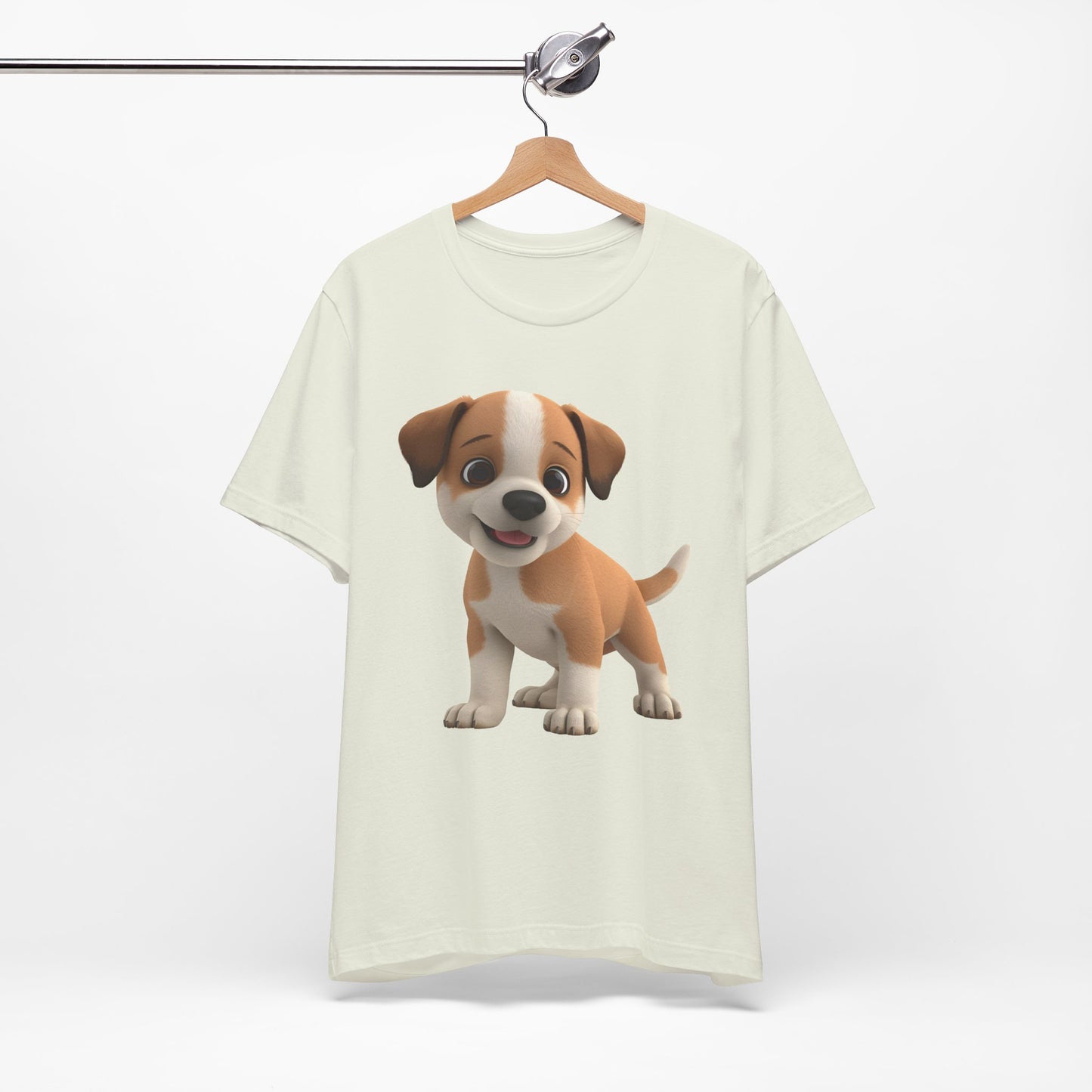 Cute Dog 3D Graphic Tee, Fun Animal Shirt, Dog Lover Gift, Playful Fashion Statement