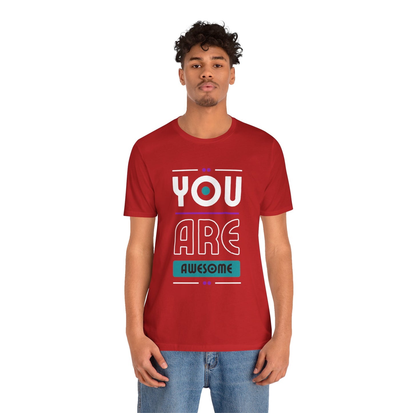 You Are Awesome Tee, Unisex Inspirational T-Shirt, Motivational Gift, Casual Wear, Birthday Gift, Summer Outfit