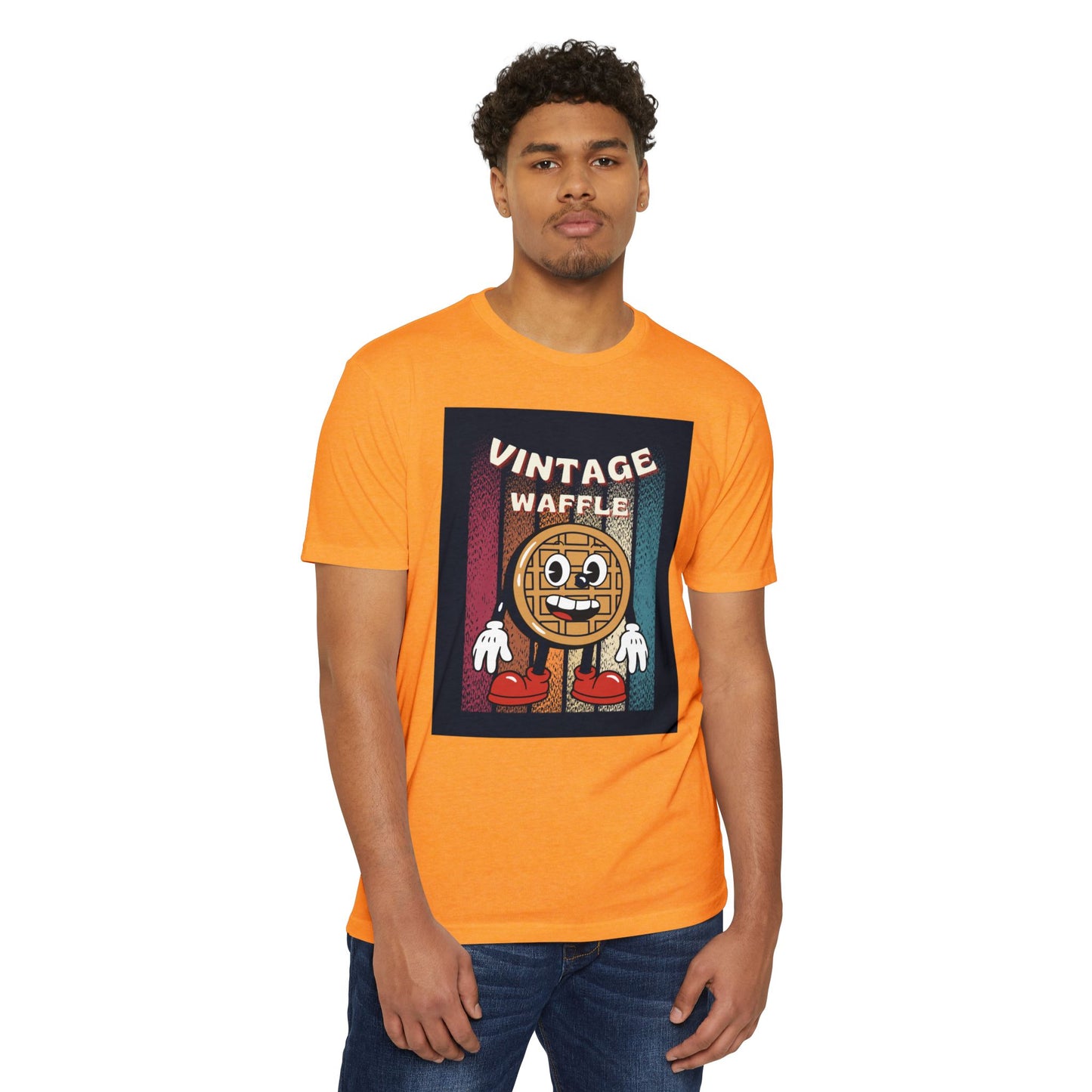 Vintage Waffle Unisex T-Shirt, Fun Retro Tee, Foodie Apparel, Perfect Gift for Breakfast Lovers, Casual Everyday Wear, Unique Graphic Shirt