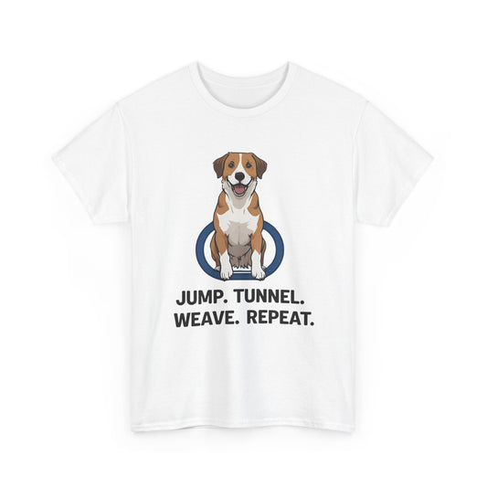 Dog Agility Unisex Heavy Cotton Tee, Pet Lover Gift, Dog Training Shirt, Funny Dog Tee, Gift for Dog Owners