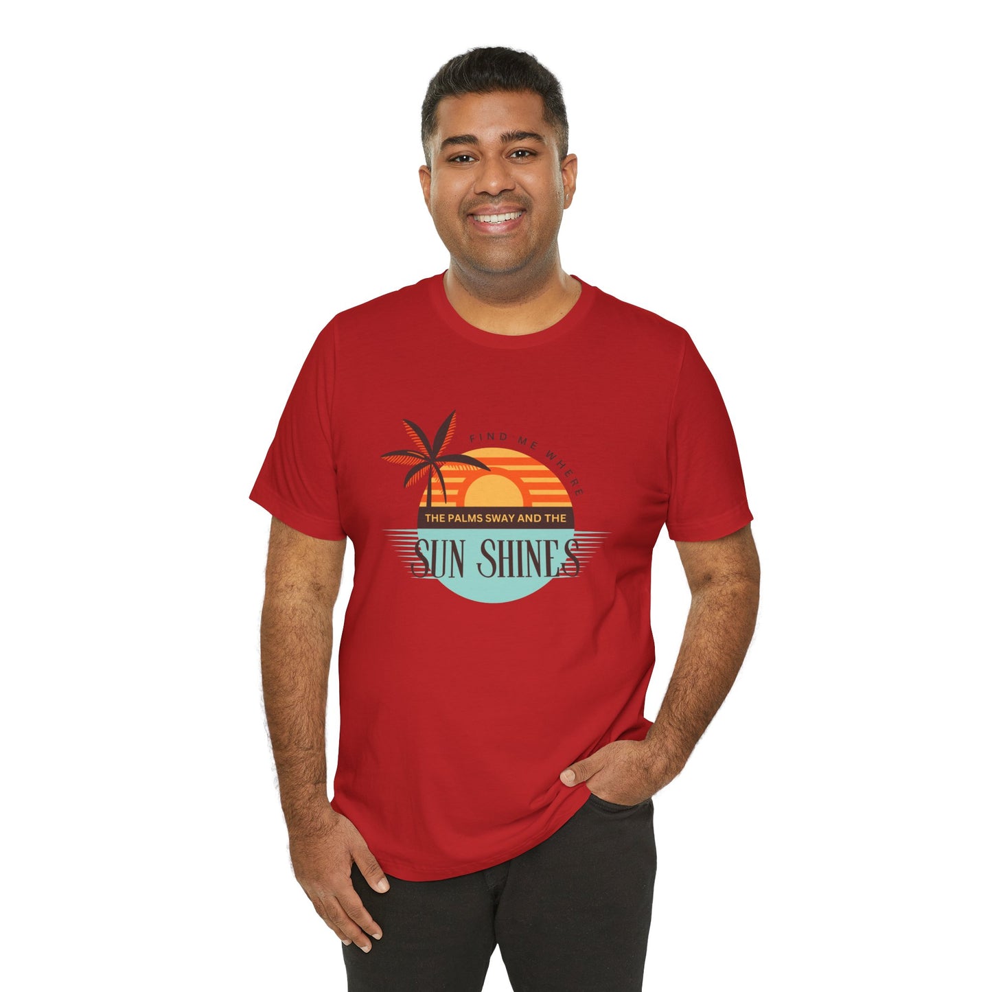 Tropical Vibes Tee - Relaxing Beach Sunset Design for Travelers and Summer Lovers, Perfect Gift for Vacations, Beach Days, and Casual Style