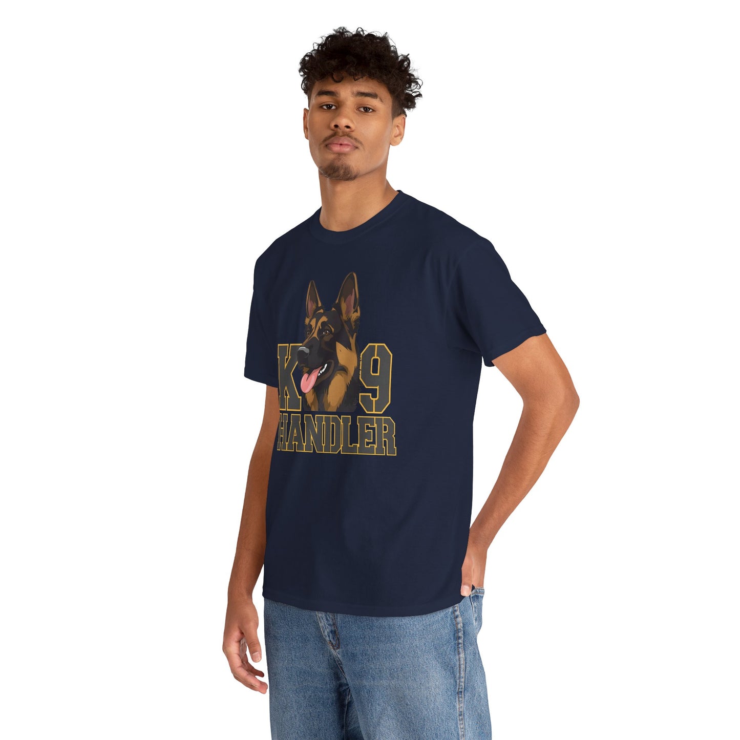 German Shepherd K9 Handler Tee, Perfect for Dog Lovers, Gift for Pet Owners, Unisex Cotton T-Shirt