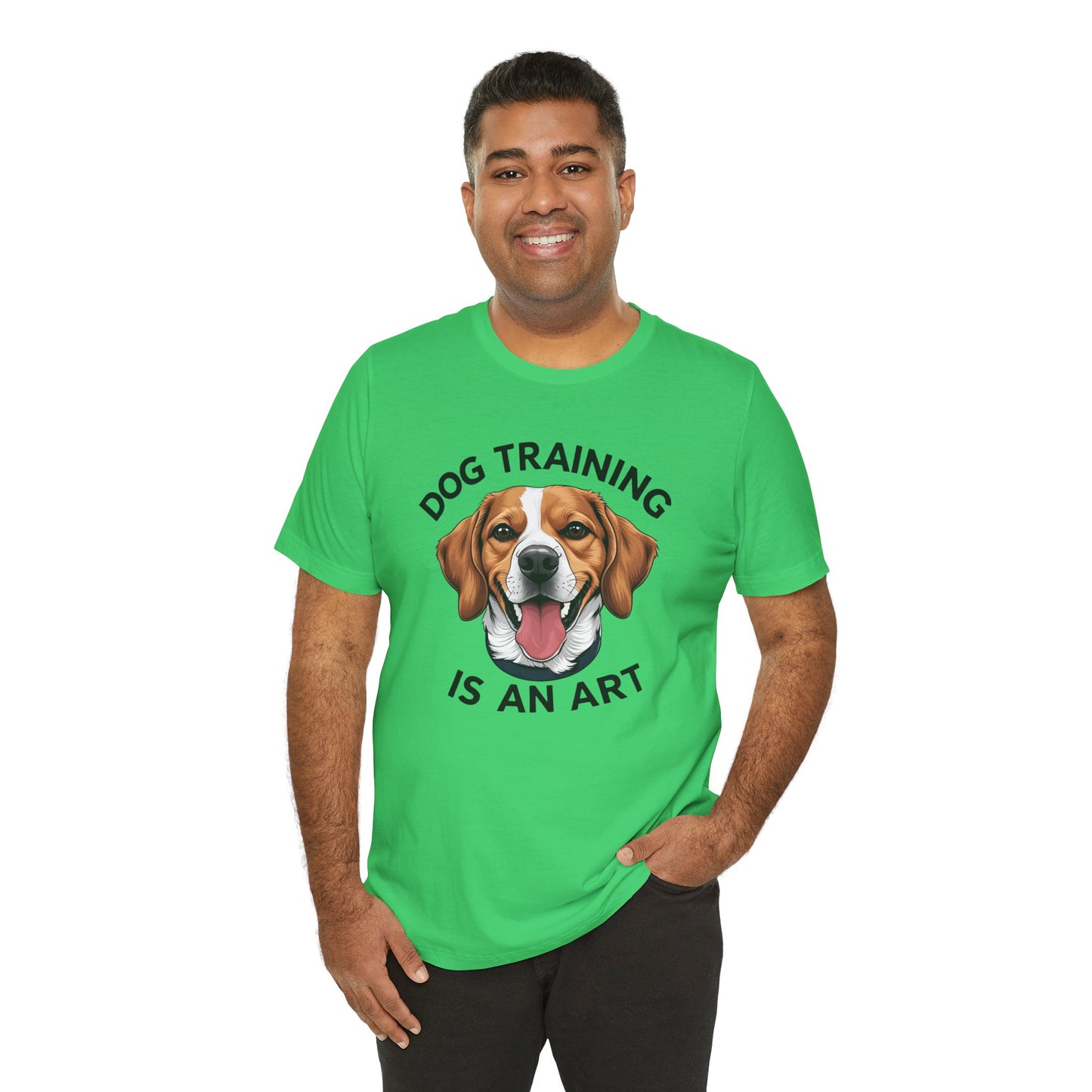 Dog Training is An Art Tee - Unisex Jersey Short Sleeve, Gift for Dog Lovers, Training T-Shirt, Dog Owner Apparel, Cute Canine Shirt
