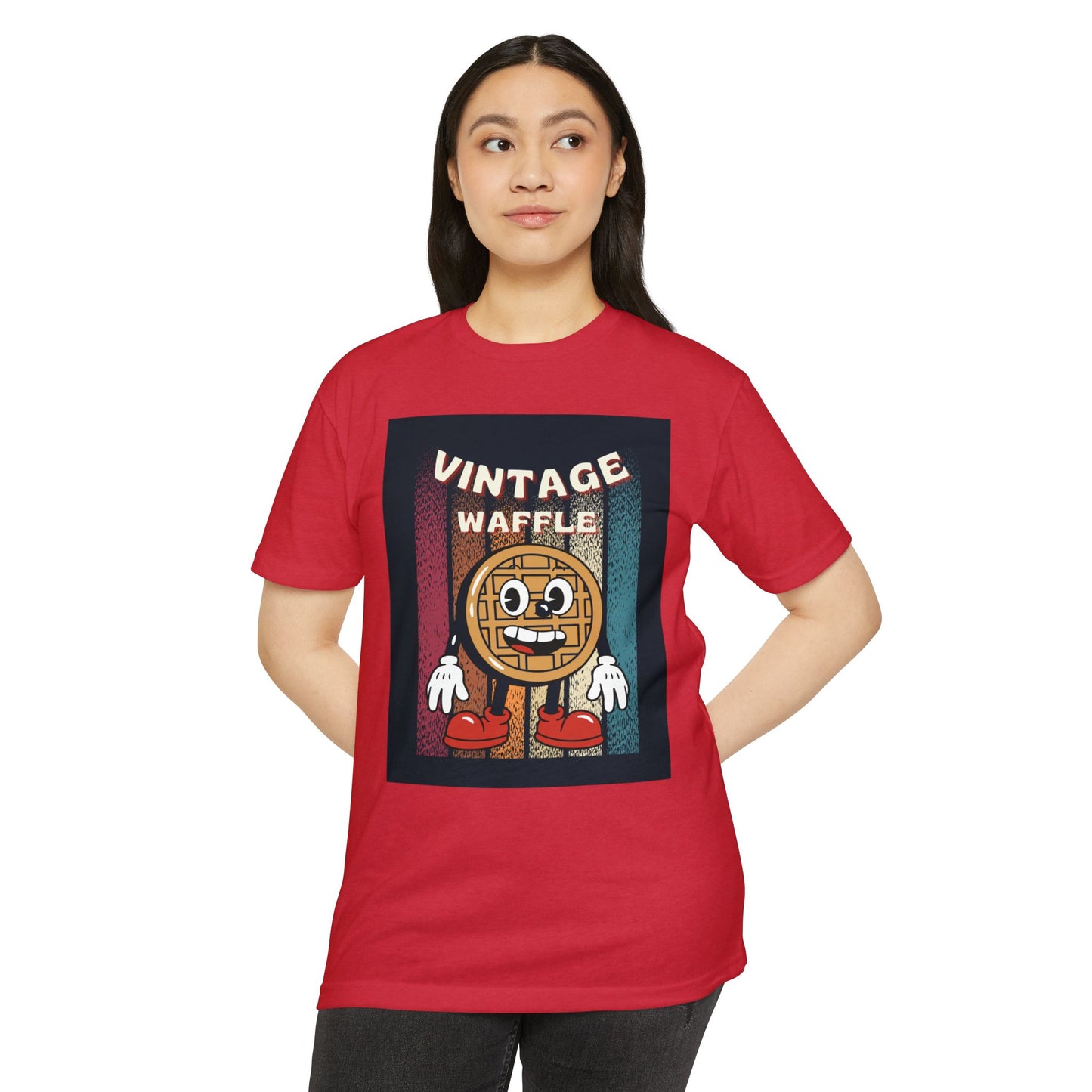 Vintage Waffle Unisex T-Shirt, Fun Retro Tee, Foodie Apparel, Perfect Gift for Breakfast Lovers, Casual Everyday Wear, Unique Graphic Shirt