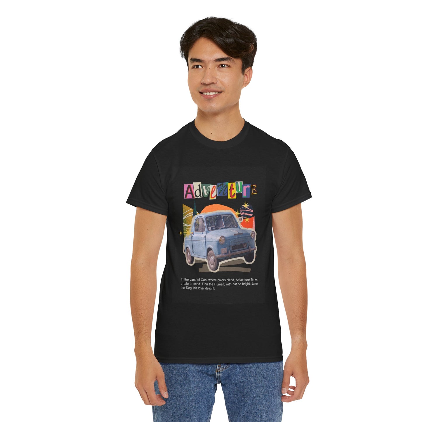 Adventure-Themed Unisex Cotton Tee, Retro Car Graphic Tee, Travel T-Shirt, Gift for Adventurers, Vintage Exploration Top