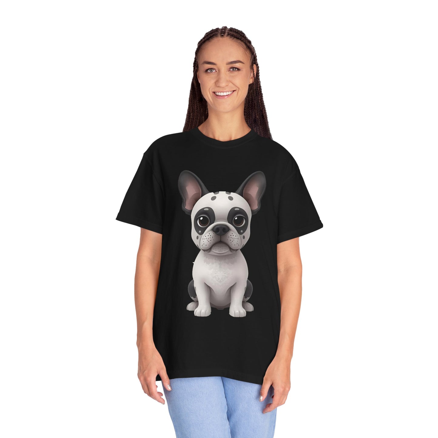 Cute 3D Design French Bulldog Unisex T-shirt, Animal Lover Gift