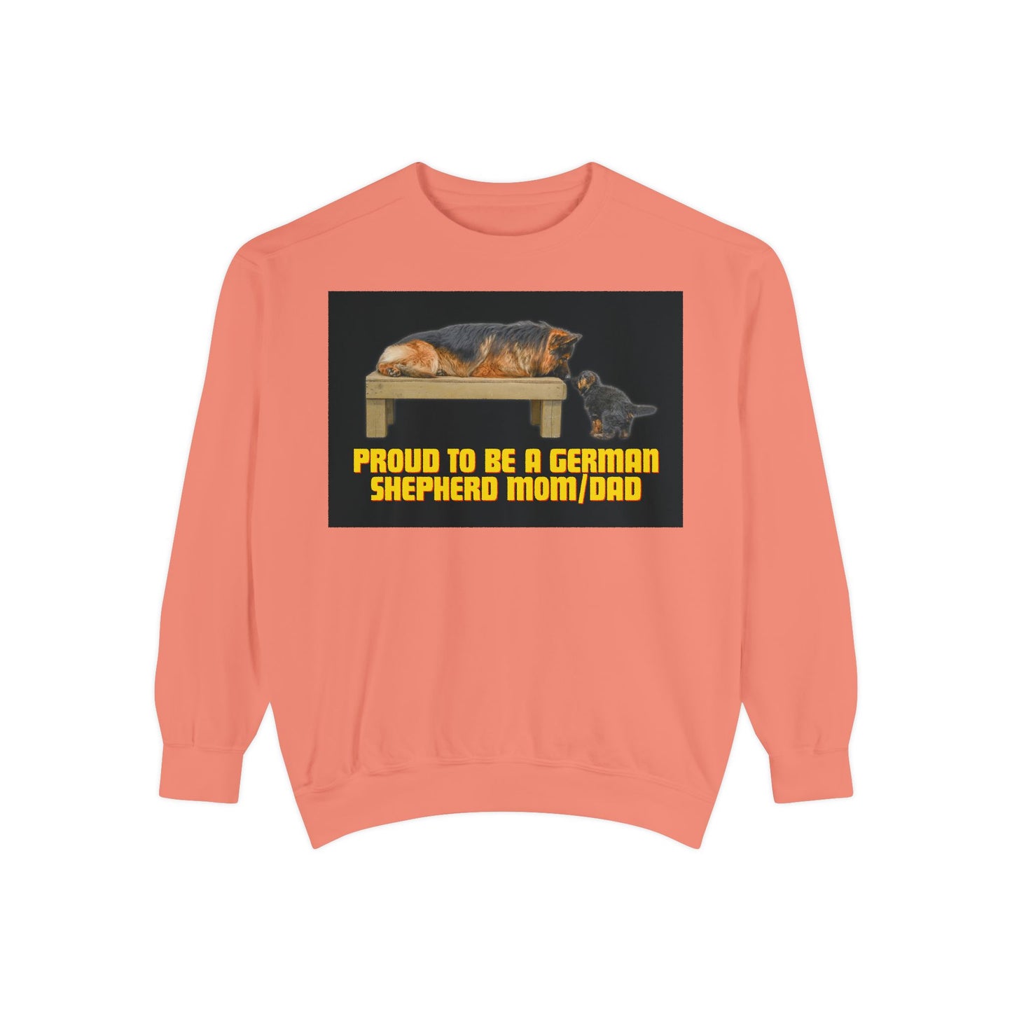 Unisex Proud German Shepherd Mom/Dad Sweatshirt - Garment-Dyed