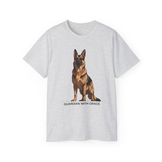 German Shepherd Guardian Tee - Unisex Ultra Cotton Shirt, Dog Lover Gift, Animal Spirit Apparel, Pet Memorial, Birthday Tee, Casual Wear