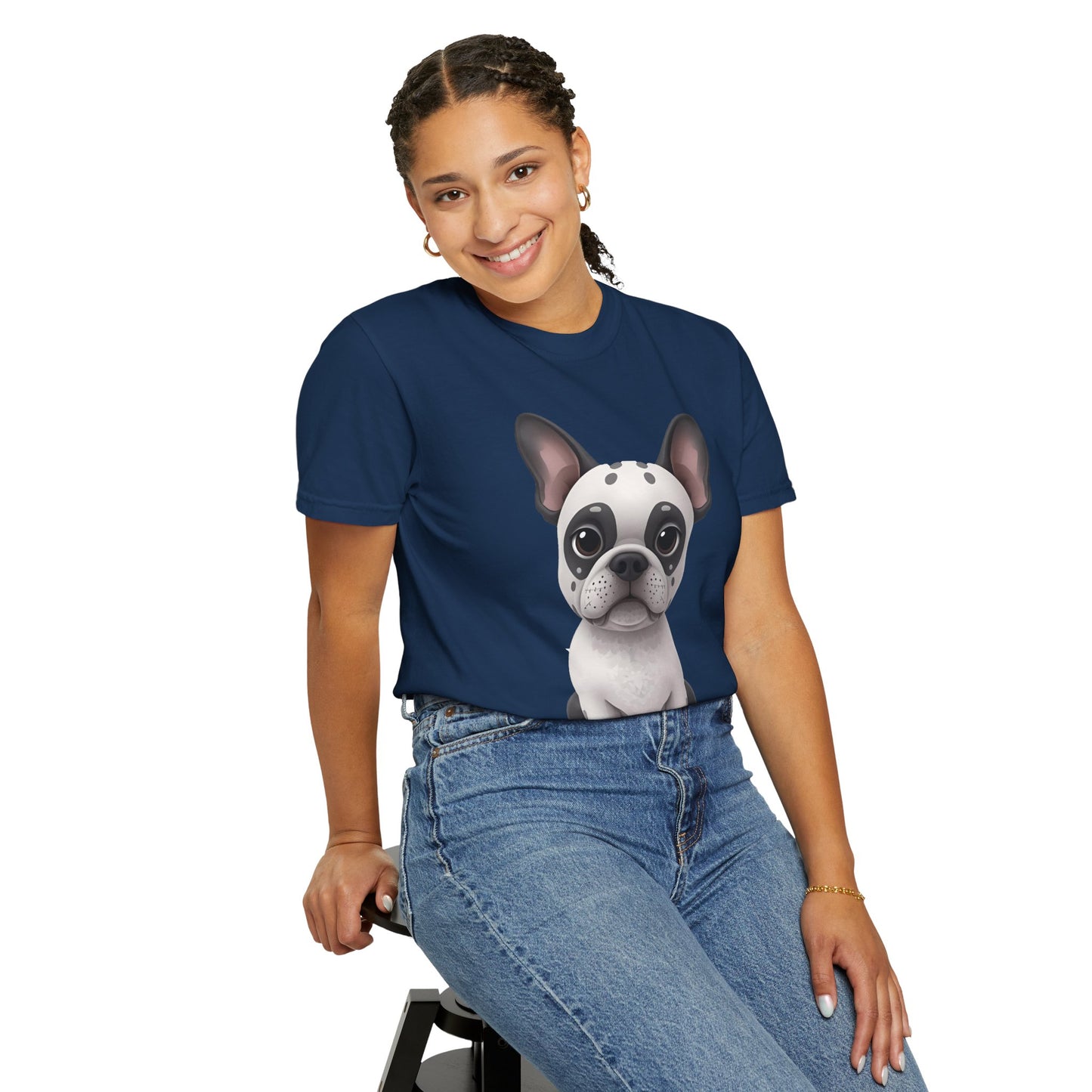 Cute 3D Design French Bulldog Unisex T-shirt, Animal Lover Gift