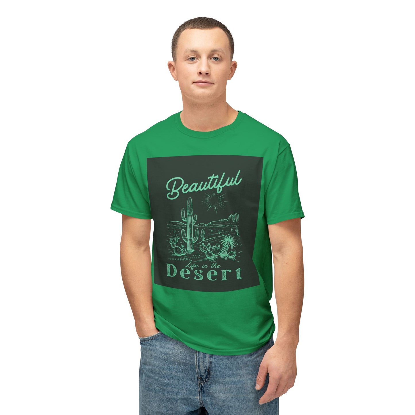 Beautiful Desert Unisex T-Shirt, Nature Lover Tee, Summer Vacation Apparel, Gift for Him/Her, Retro Graphic Shirt