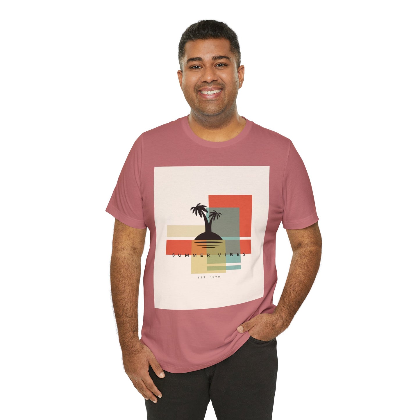 Tropical Sunset Tee, Summer Vibes Shirt, Vacation Outfit, Unisex Graphic Tee, Gift for Beach Lovers, Casual Wear