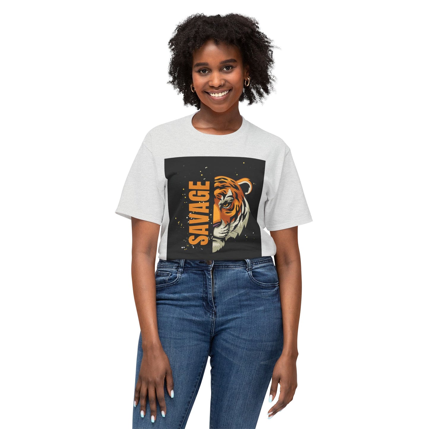 Savage Tiger Unisex T-Shirt, Graphic Tee, Animal Lover Shirt, Trendy Fashion, Gift for Him/Her, Wild Style Clothing