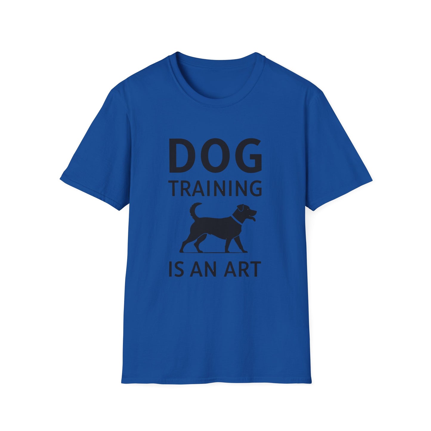 Dog Training is an Art Unisex Softstyle T-Shirt, Dog Lover Gift, Pet Training Apparel, Dog Owner Tee, Casual Wear, Gift for Dog Trainers