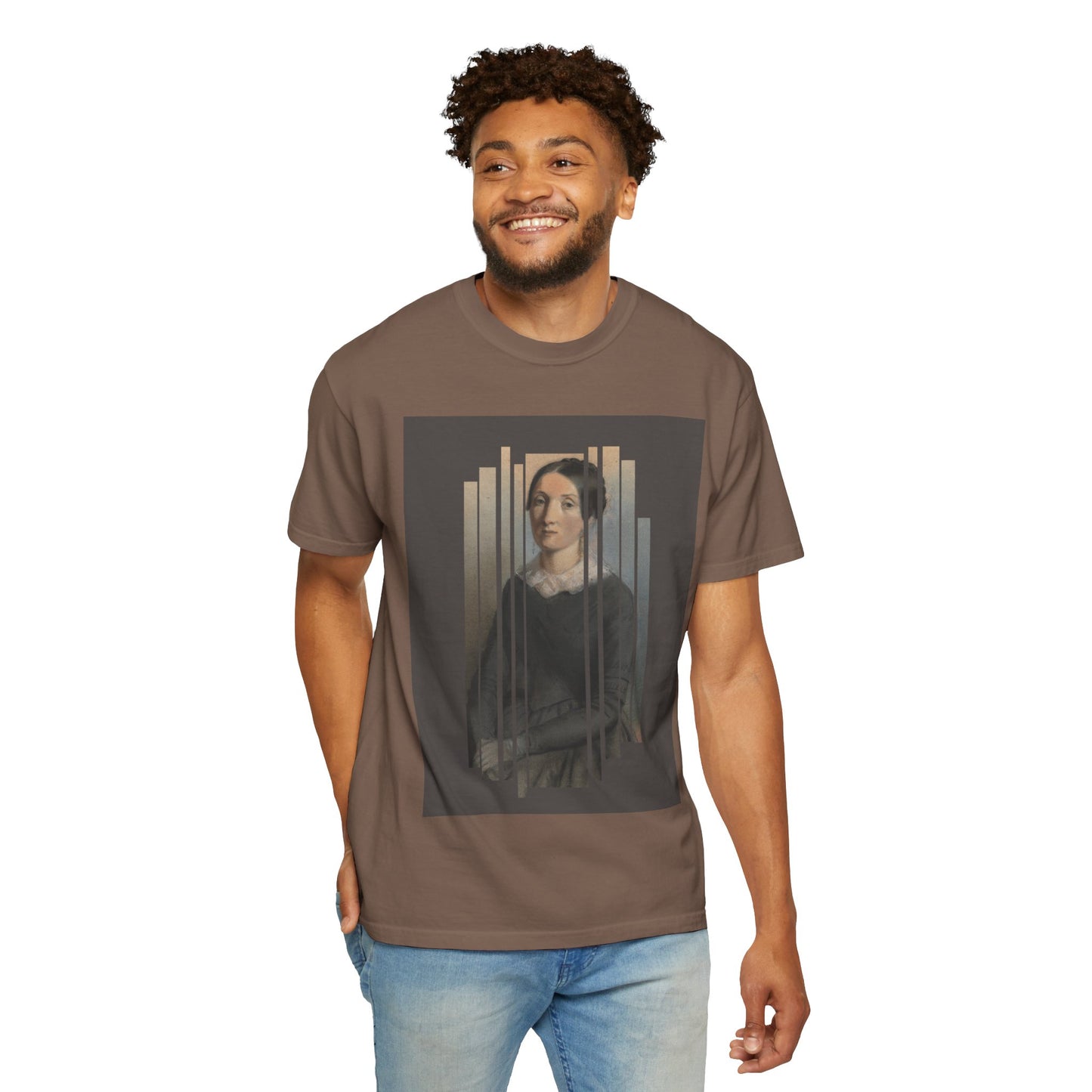 Vintage Aesthetic Art Tee, Unisex Garment-Dyed T-shirt with Artistic Design, Casual Wear, Gift for Art Lovers, Trendy Graphic Shirt