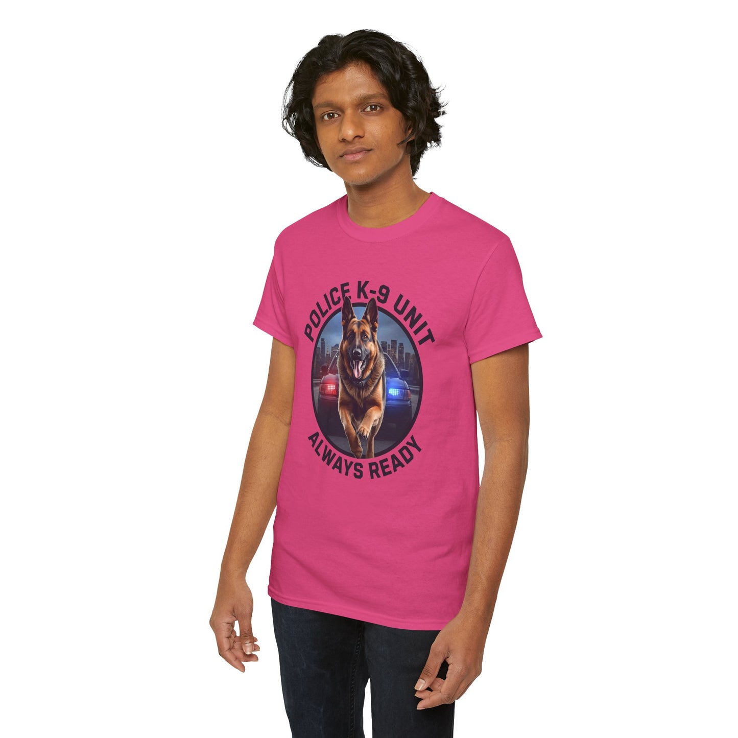 Police K-9 Unit Tee, Always Ready Graphic Tee, Dog Lover Gift, Police Support Shirt, Police Dog Merchandise