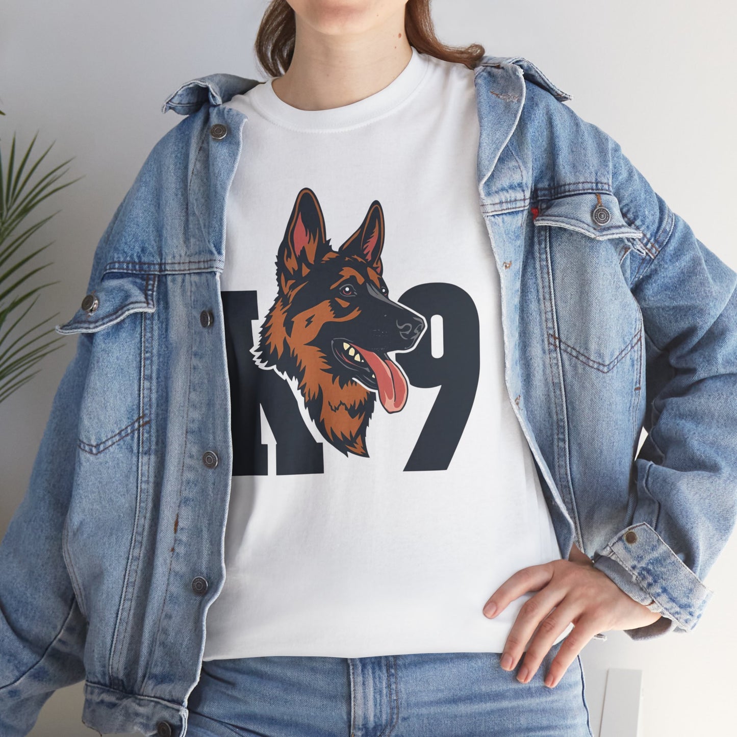 German Shepherd K9 Lover Unisex Heavy Cotton Tee | Dog Owner Gift, Dog Lover Apparel