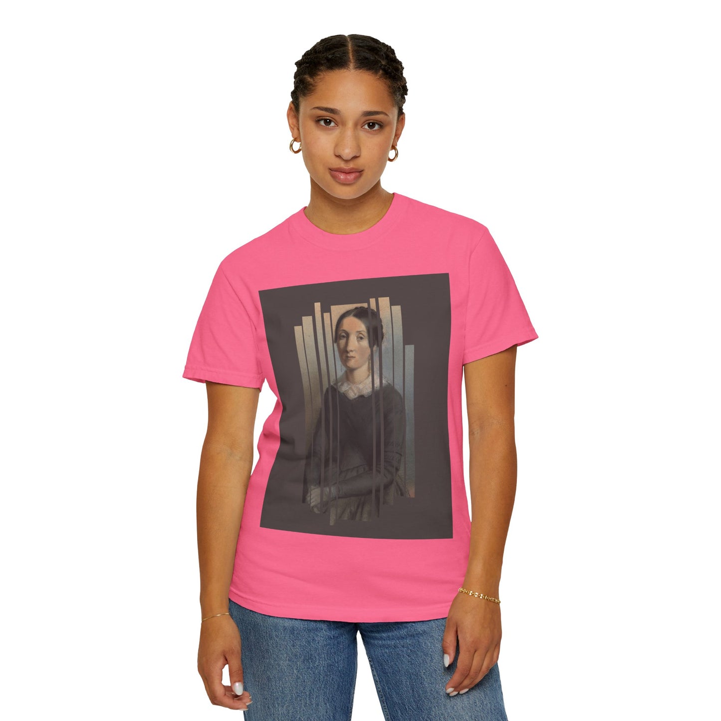 Vintage Aesthetic Art Tee, Unisex Garment-Dyed T-shirt with Artistic Design, Casual Wear, Gift for Art Lovers, Trendy Graphic Shirt