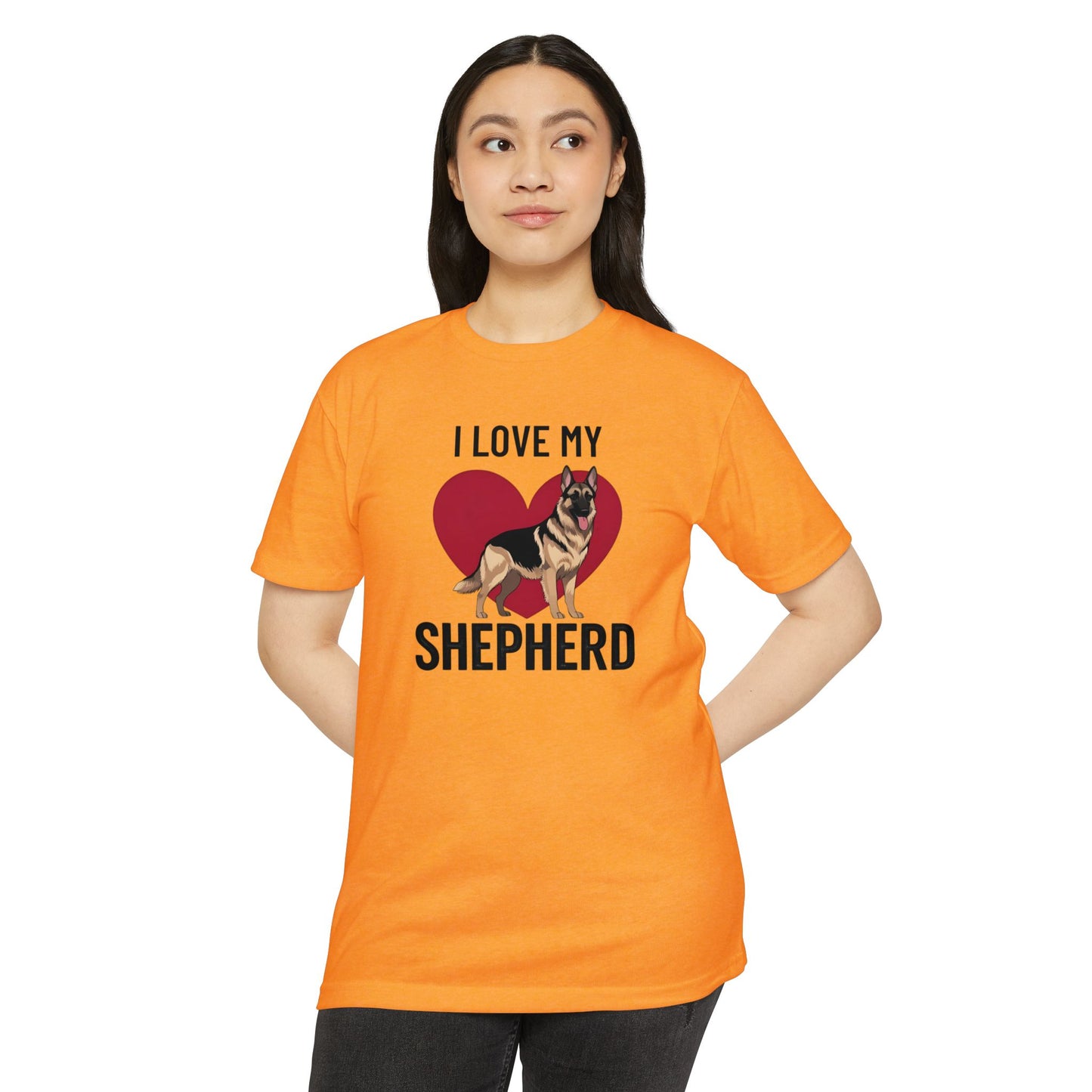 I Love My German Shepherd T-Shirt, Dog Lover Shirt, Pet Owner Tee, Animal Lover Gift, Birthday Gift for Dog Owners, Casual Wear