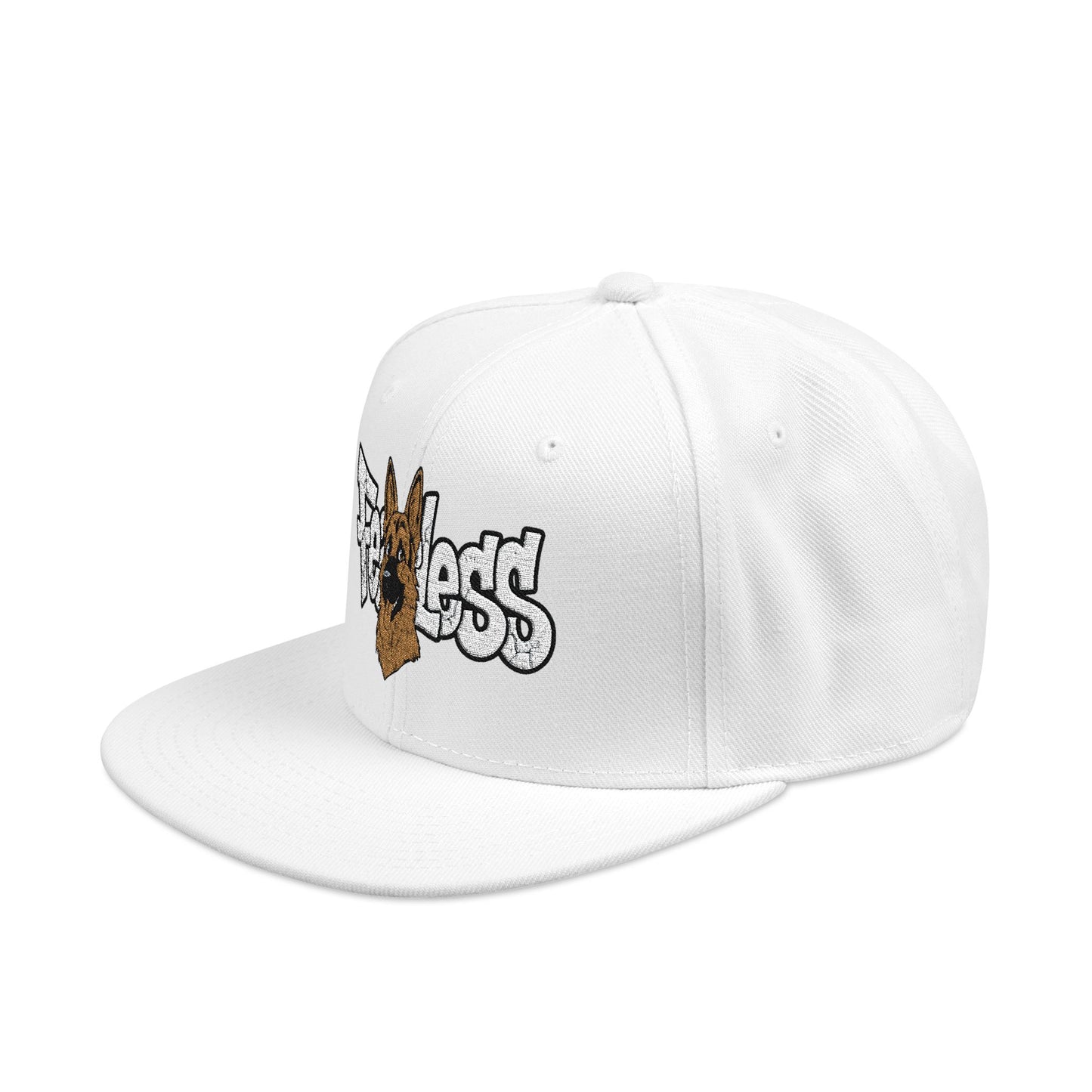 German Shepherd Embroidered Snapback Hat - Fearless