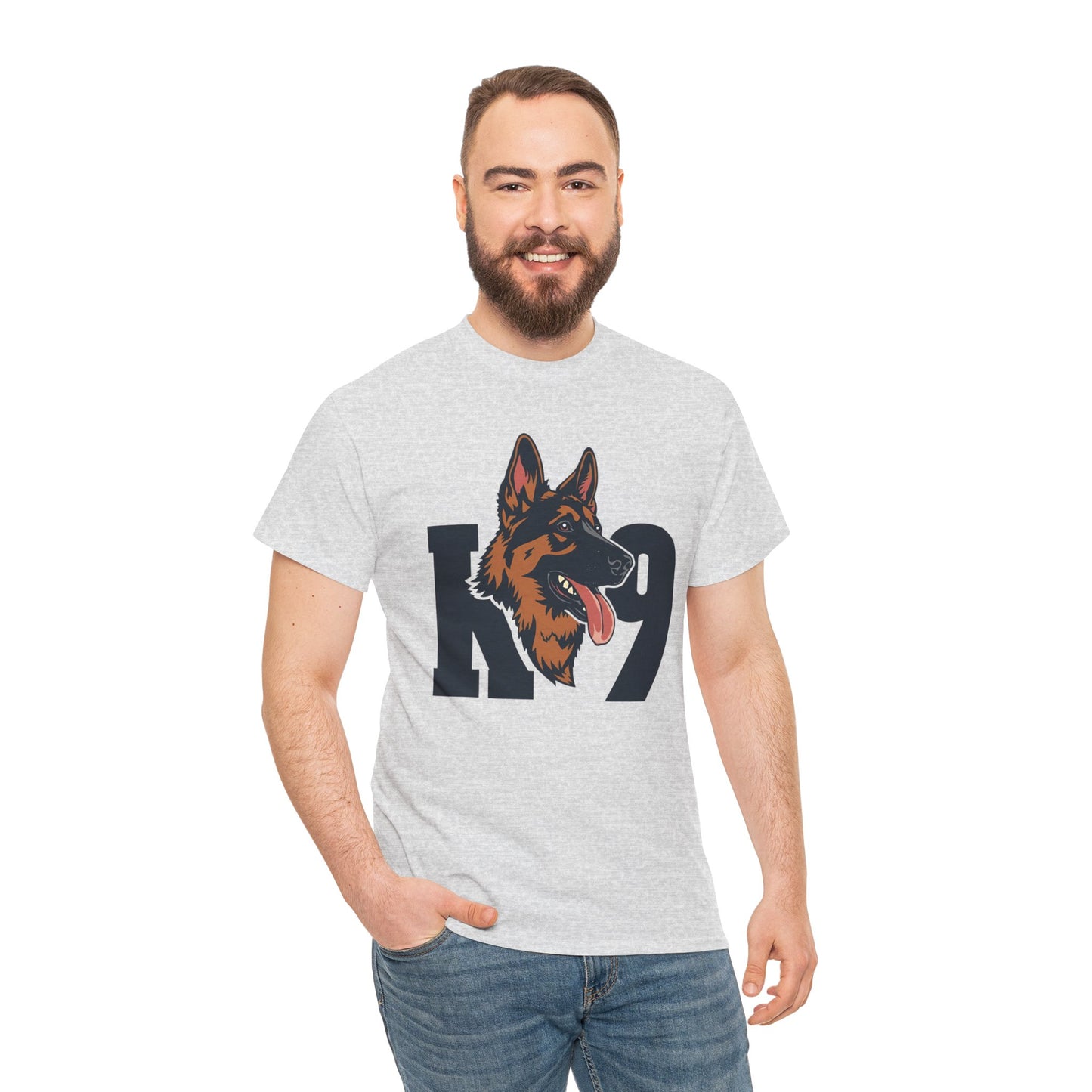 German Shepherd K9 Lover Unisex Heavy Cotton Tee | Dog Owner Gift, Dog Lover Apparel