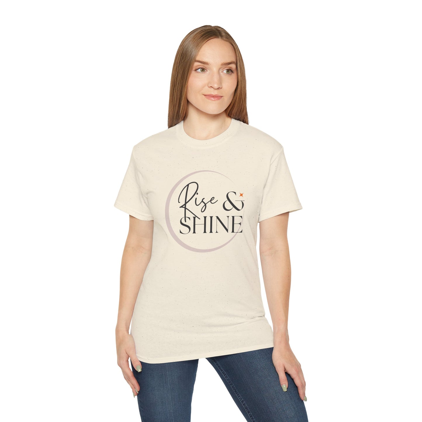 Rise & Shine Unisex Ultra Cotton Tee, Motivational Tee, Inspirational Shirt, Gift for Her, Positive Quote T-Shirt, Summer Fashion