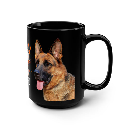 Forever Grateful German Shepherd Mug - 15oz Black Coffee Cup for Dog Lovers