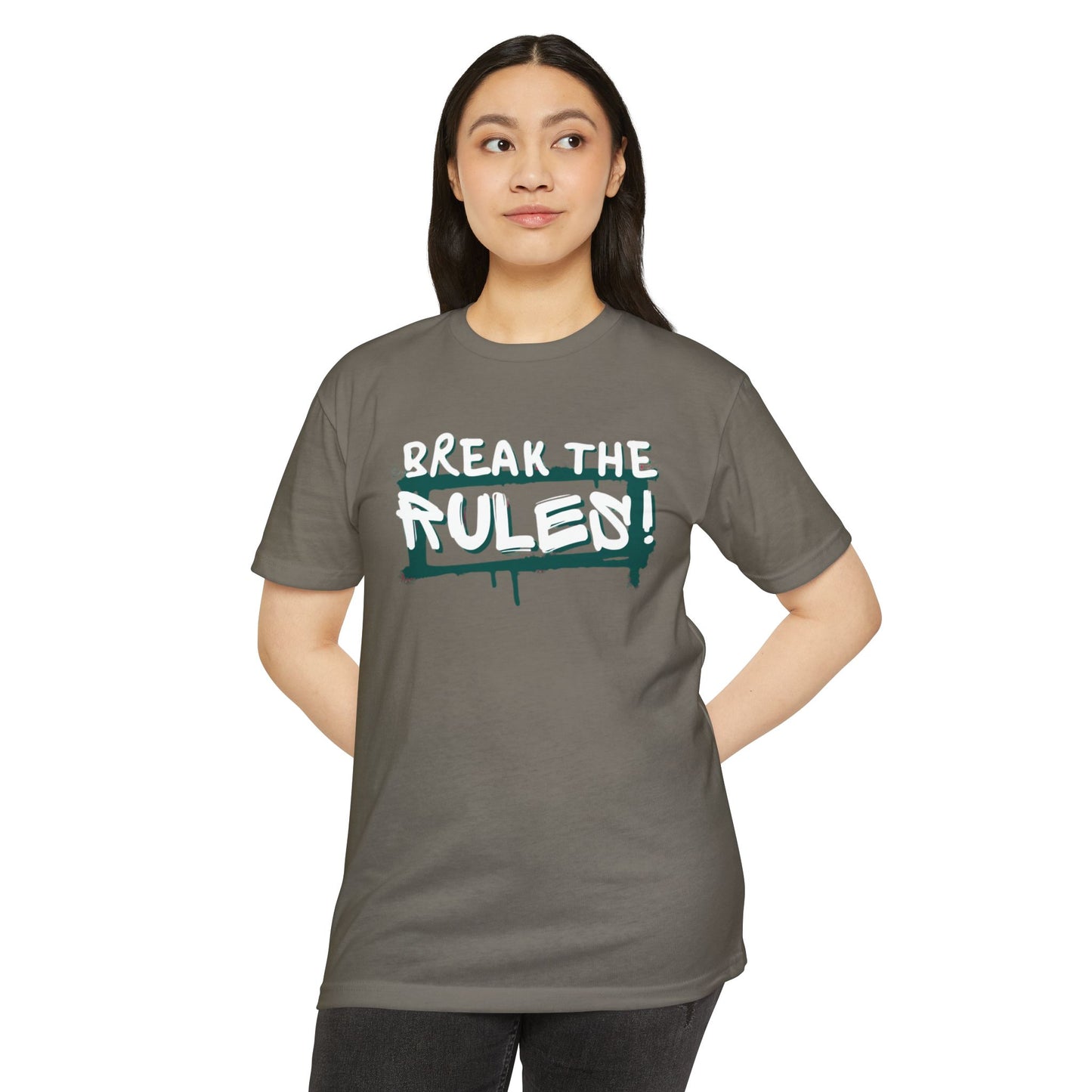 Break the Rules Graphic Tee, Unisex T-Shirt for Trendsetters, Casual Everyday Wear, Gift for Teens, Fun Statement Shirt
