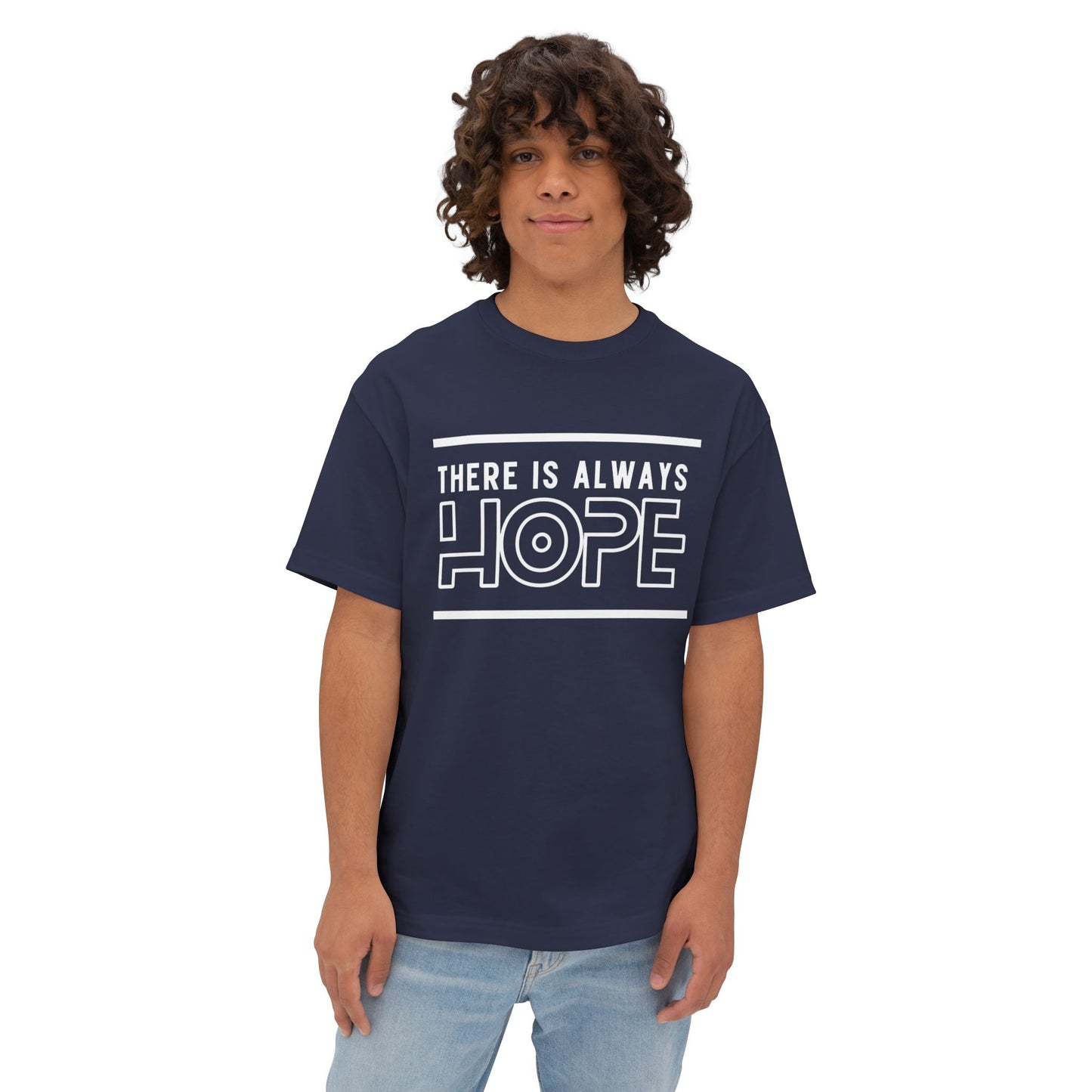 Unisex Oversized Hope Tee, Casual T-Shirt for Men and Women, Inspirational Graphic Tee, Gift for Friends, Motivational Wear