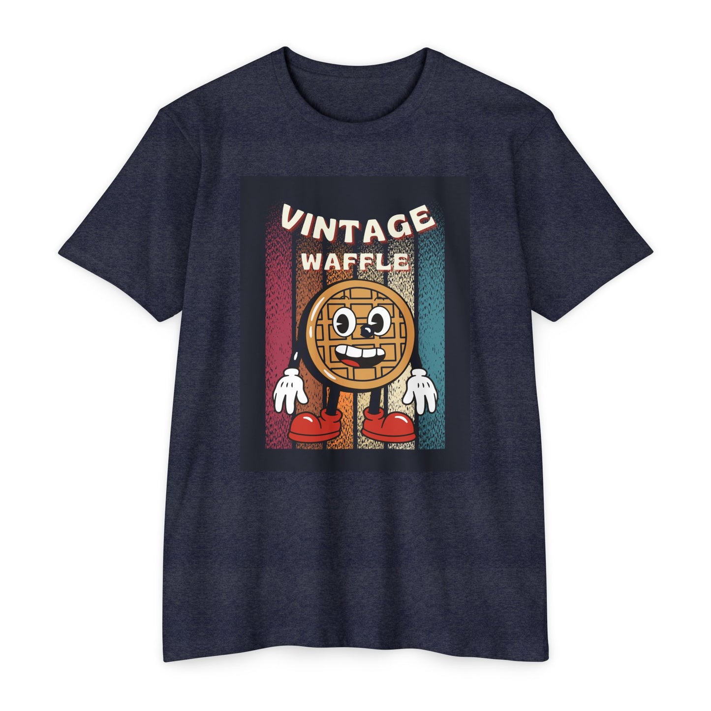 Vintage Waffle Unisex T-Shirt, Fun Retro Tee, Foodie Apparel, Perfect Gift for Breakfast Lovers, Casual Everyday Wear, Unique Graphic Shirt