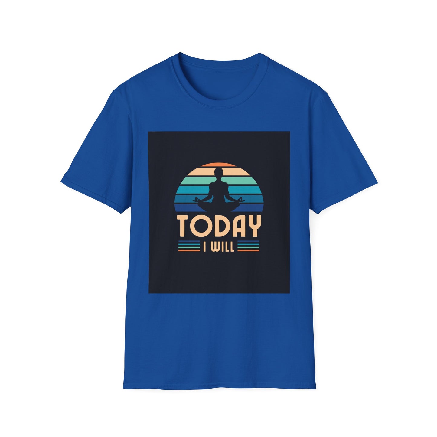 Mindfulness Motivation Unisex T-Shirt, Positive Quote Today I Will Shirt, Inspirational Graphic Tee, Yoga Apparel, Gift for Meditation Lovers