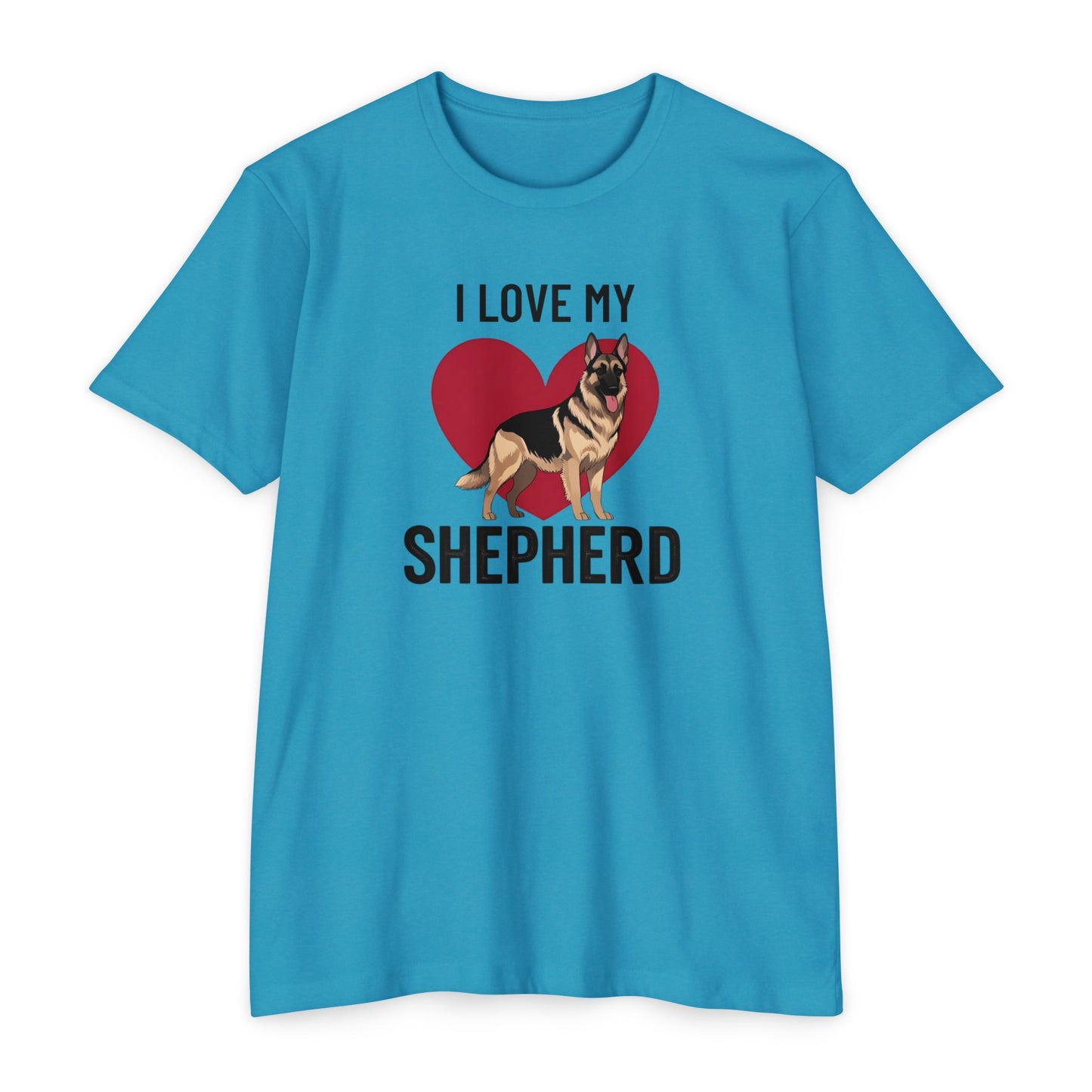 I Love My German Shepherd T-Shirt, Dog Lover Shirt, Pet Owner Tee, Animal Lover Gift, Birthday Gift for Dog Owners, Casual Wear